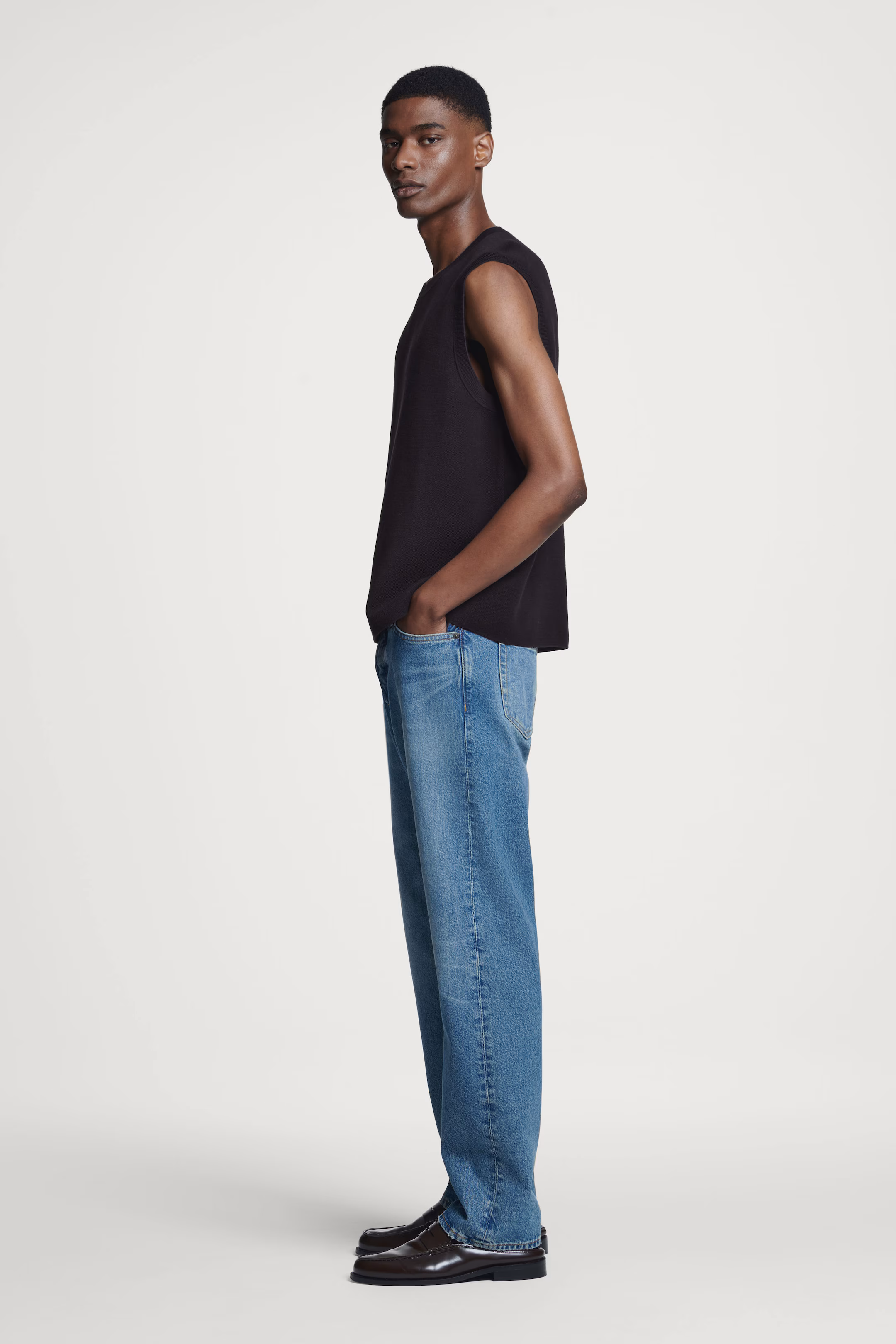 DOUBLE-FACED KNITTED TANK