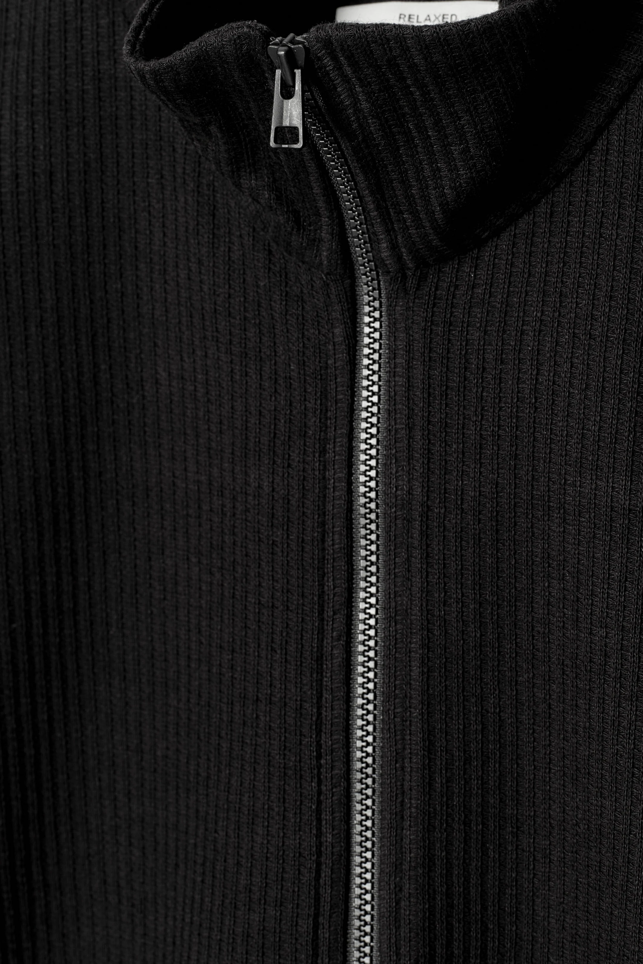 RIBBED JERSEY TRACK JACKET