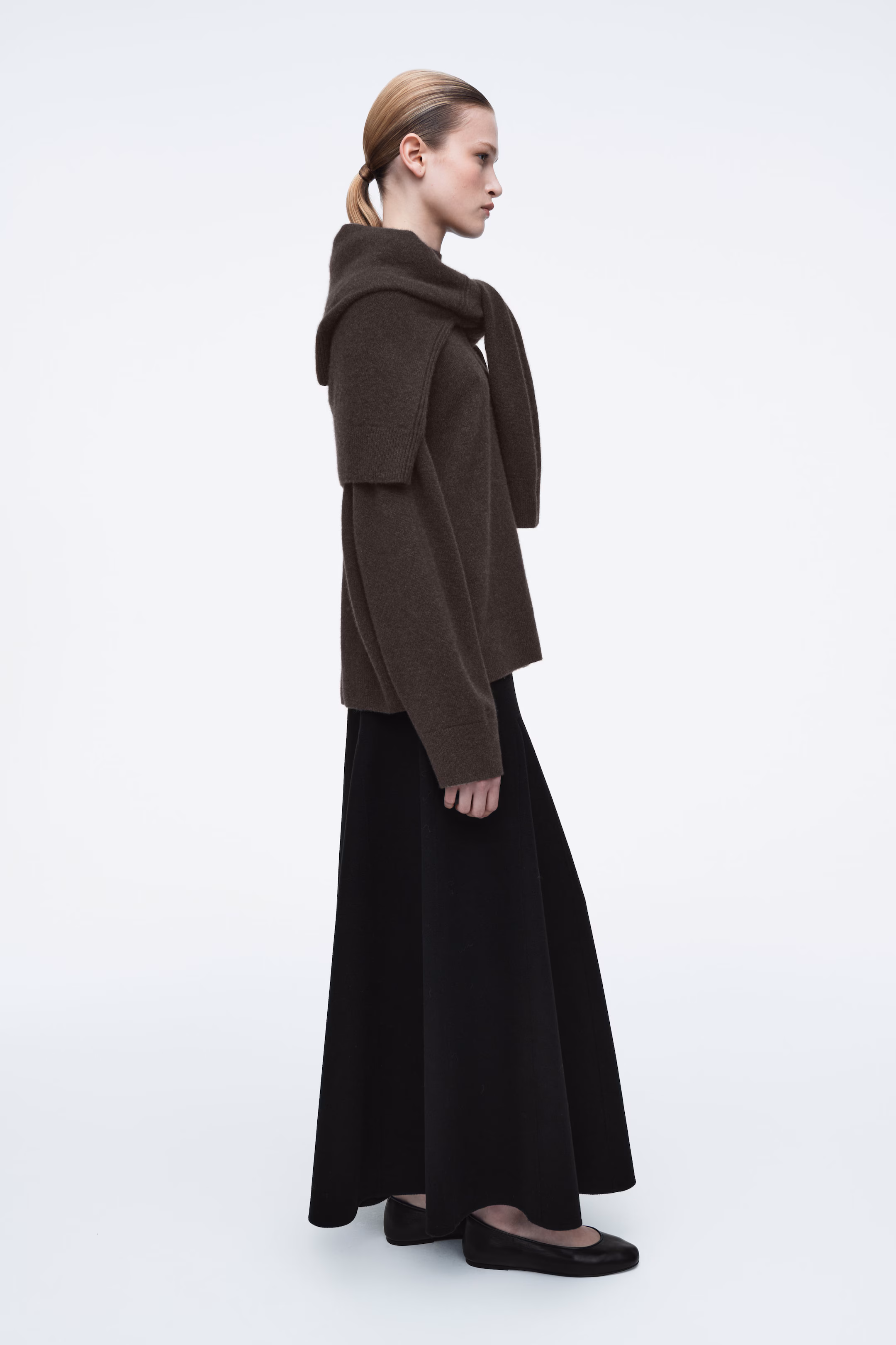 LEATHER BALLERINA FLATS