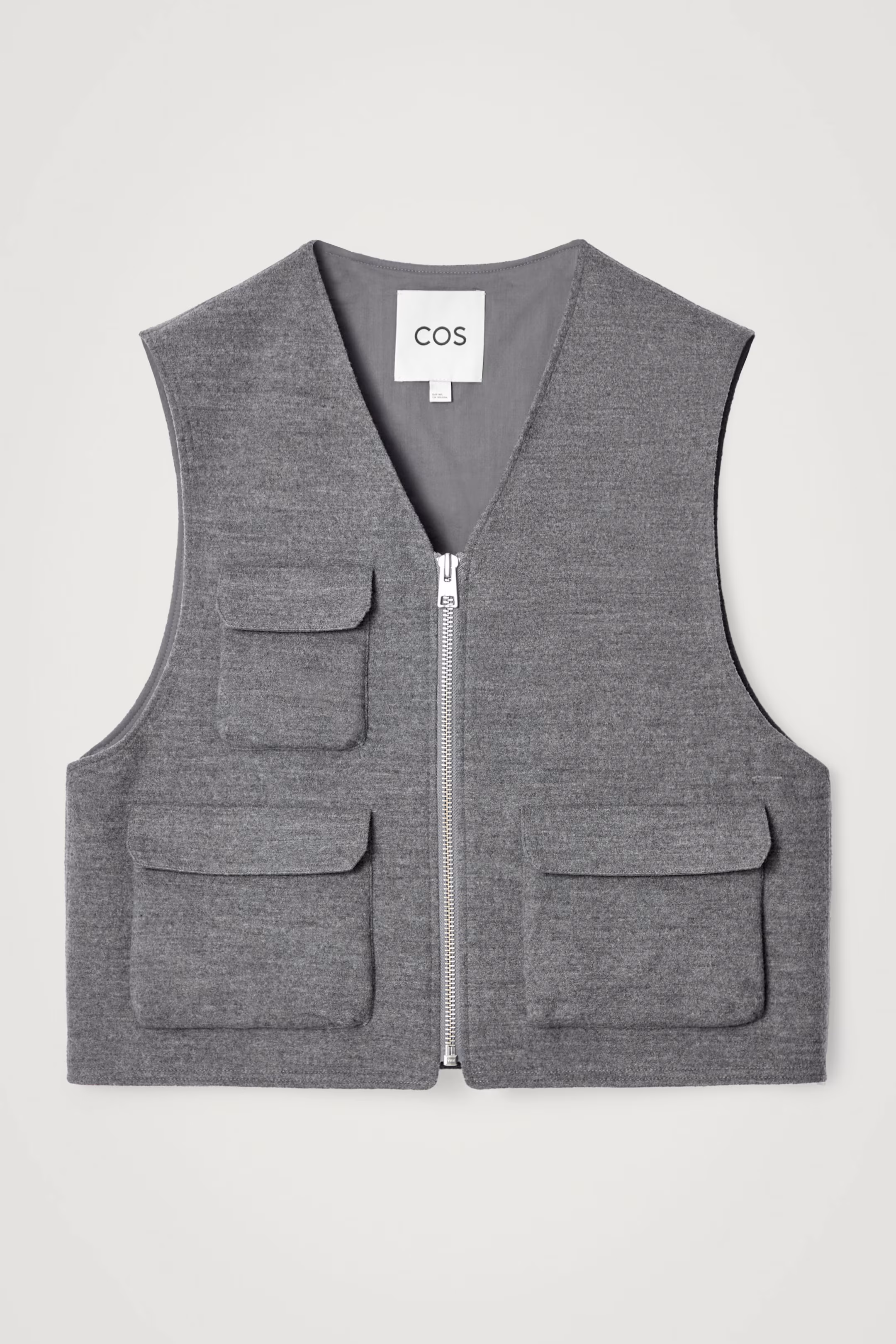WOOL-BLEND UTILITY GILET