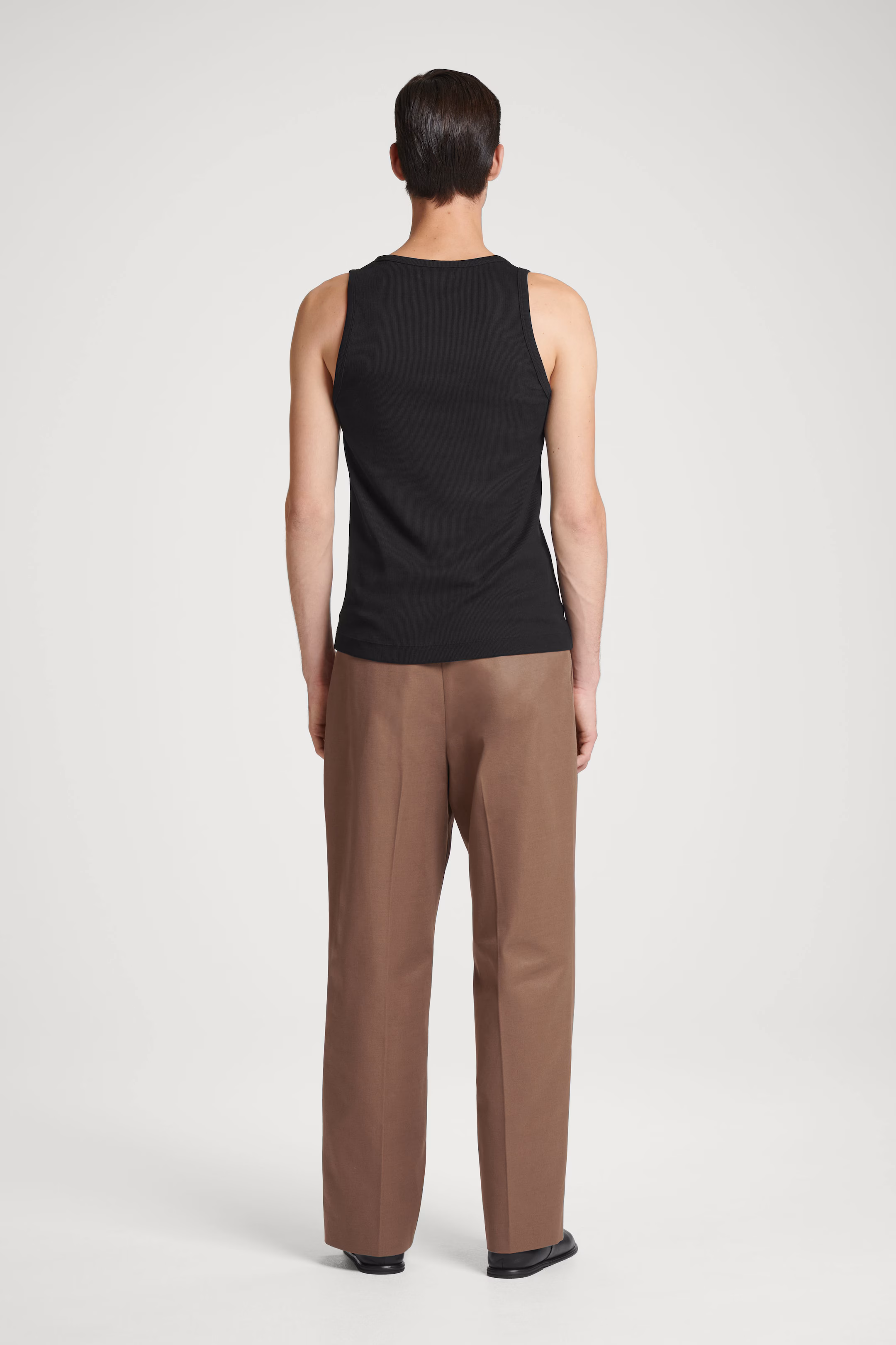 SLIM RIBBED COTTON TANK TOP