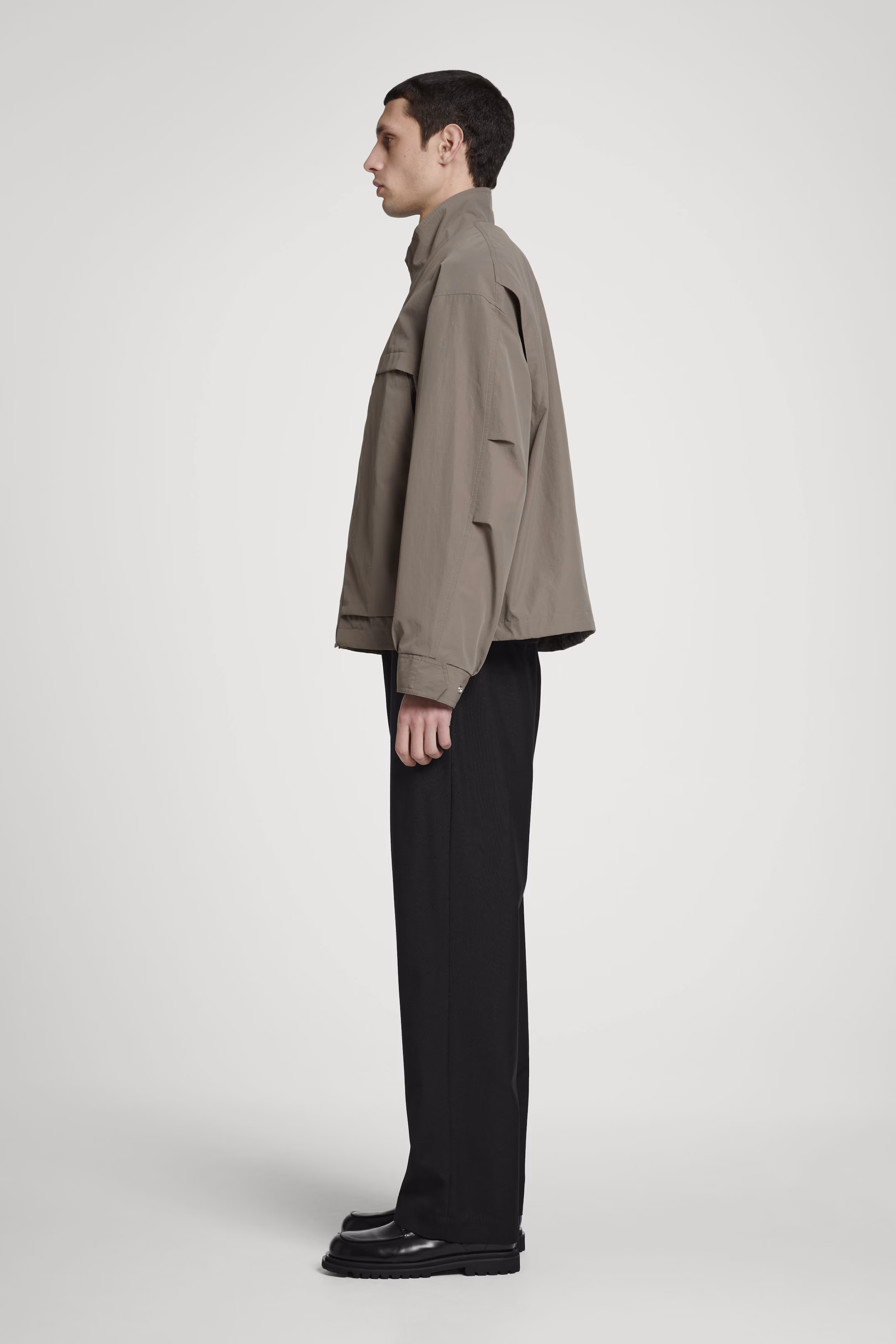 TWILL UTILITY BOMBER JACKET