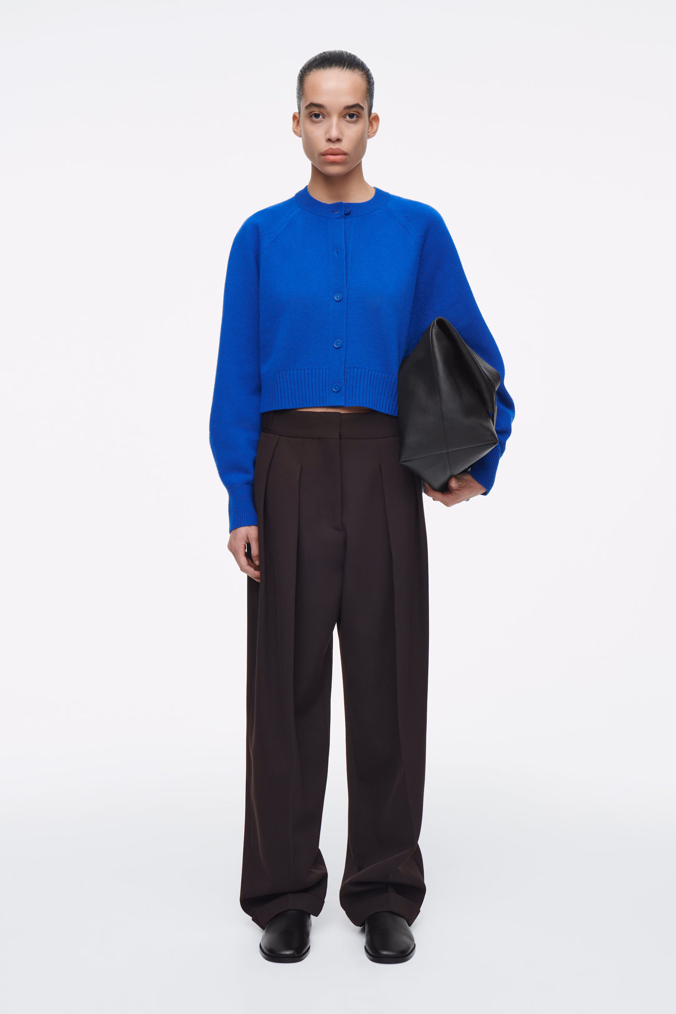 CROPPED WOOL CARDIGAN