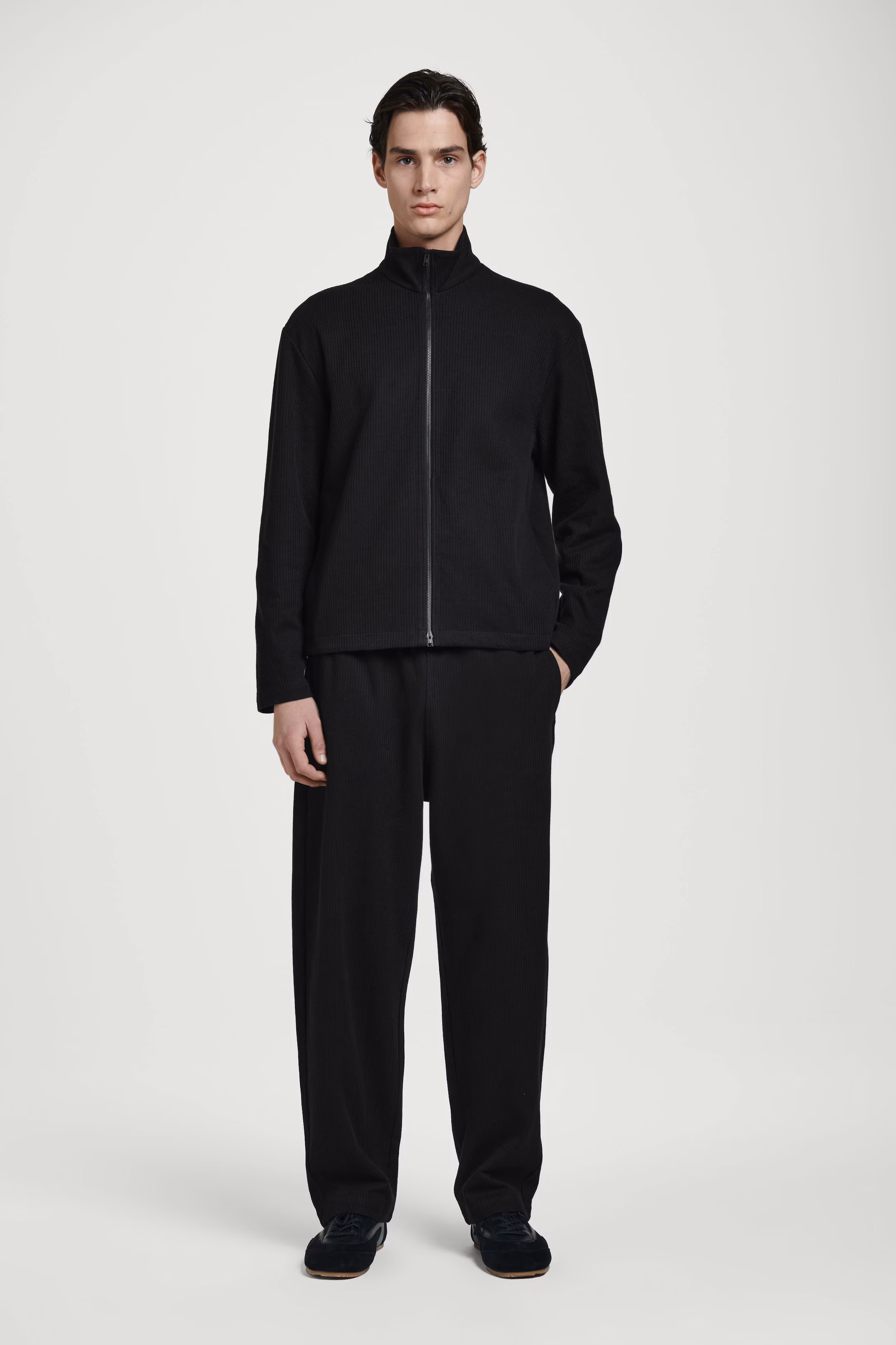 RIBBED JERSEY JOGGERS