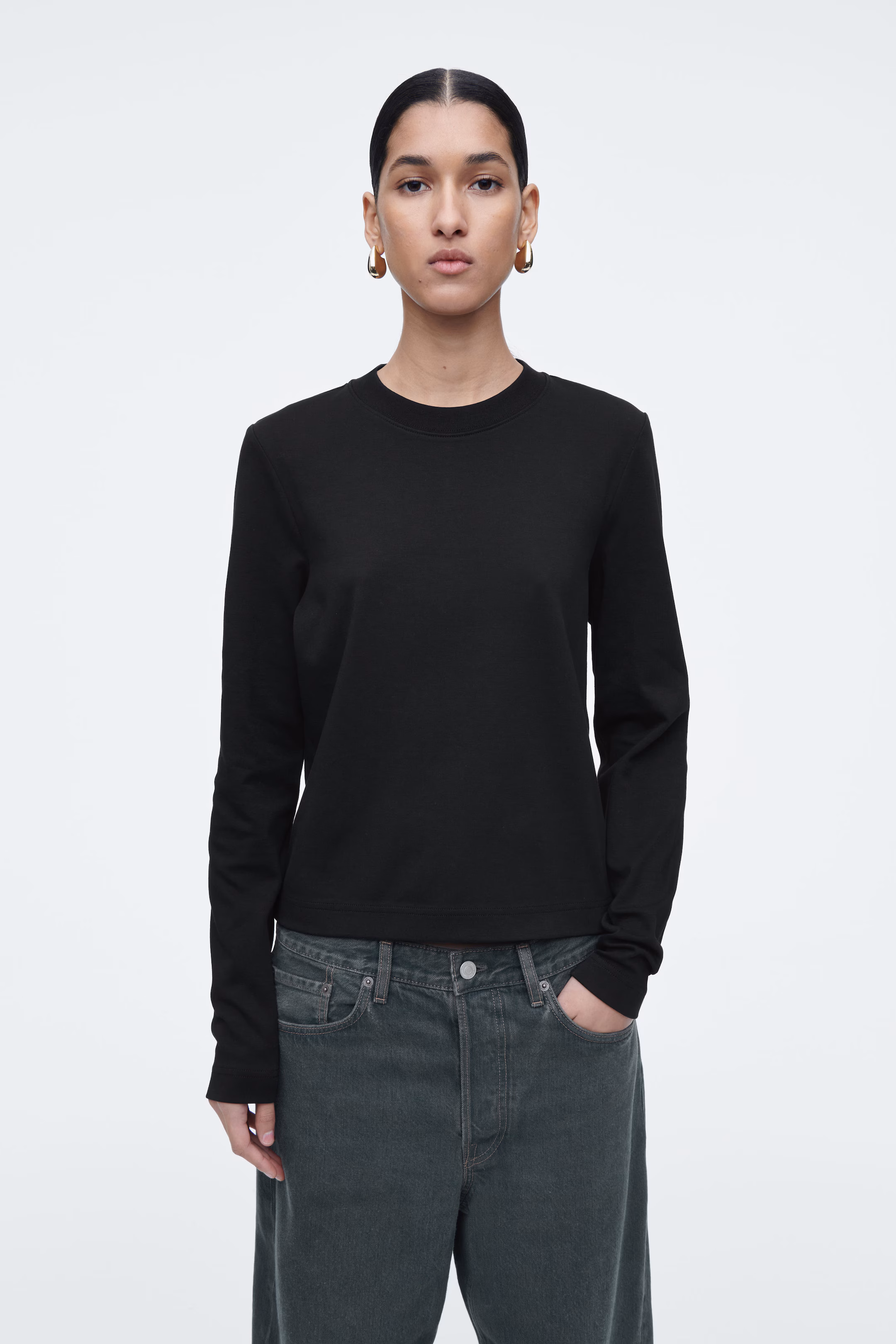 CLEAN CUT REGULAR LONG-SLEEVED T-SHIRT