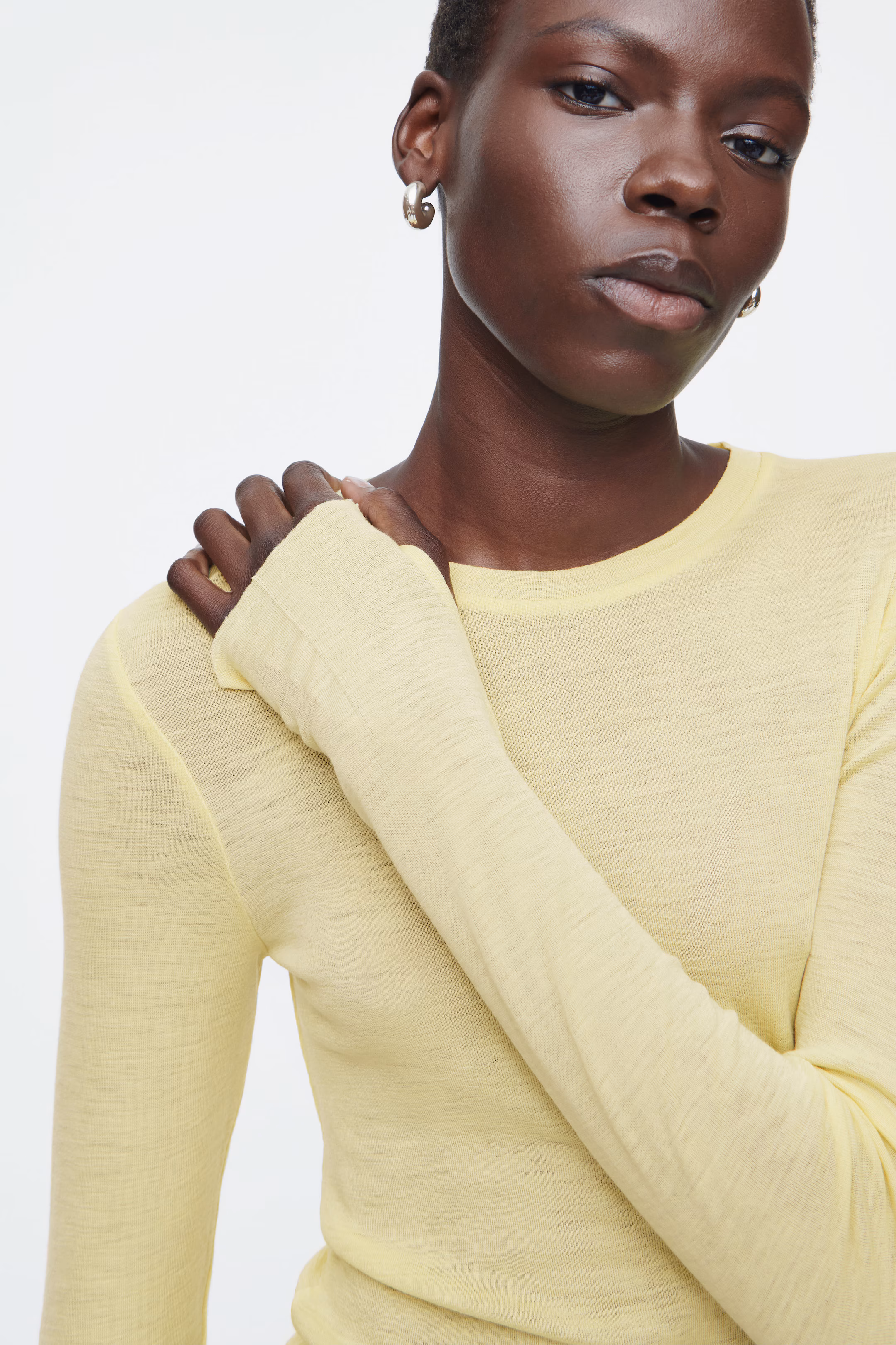 CREW-NECK MERINO WOOL TOP