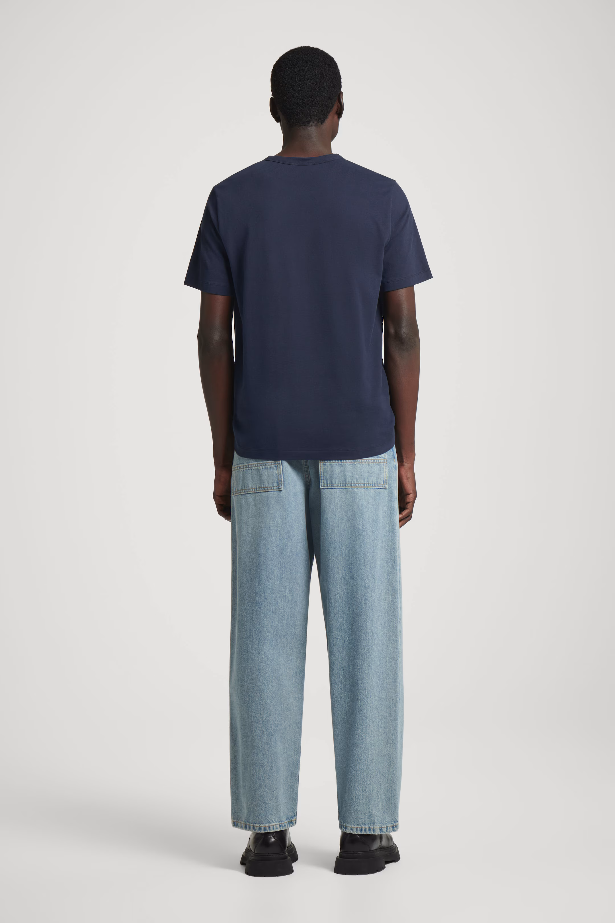 REGULAR LIGHTWEIGHT BRUSHED-COTTON T-SHIRT