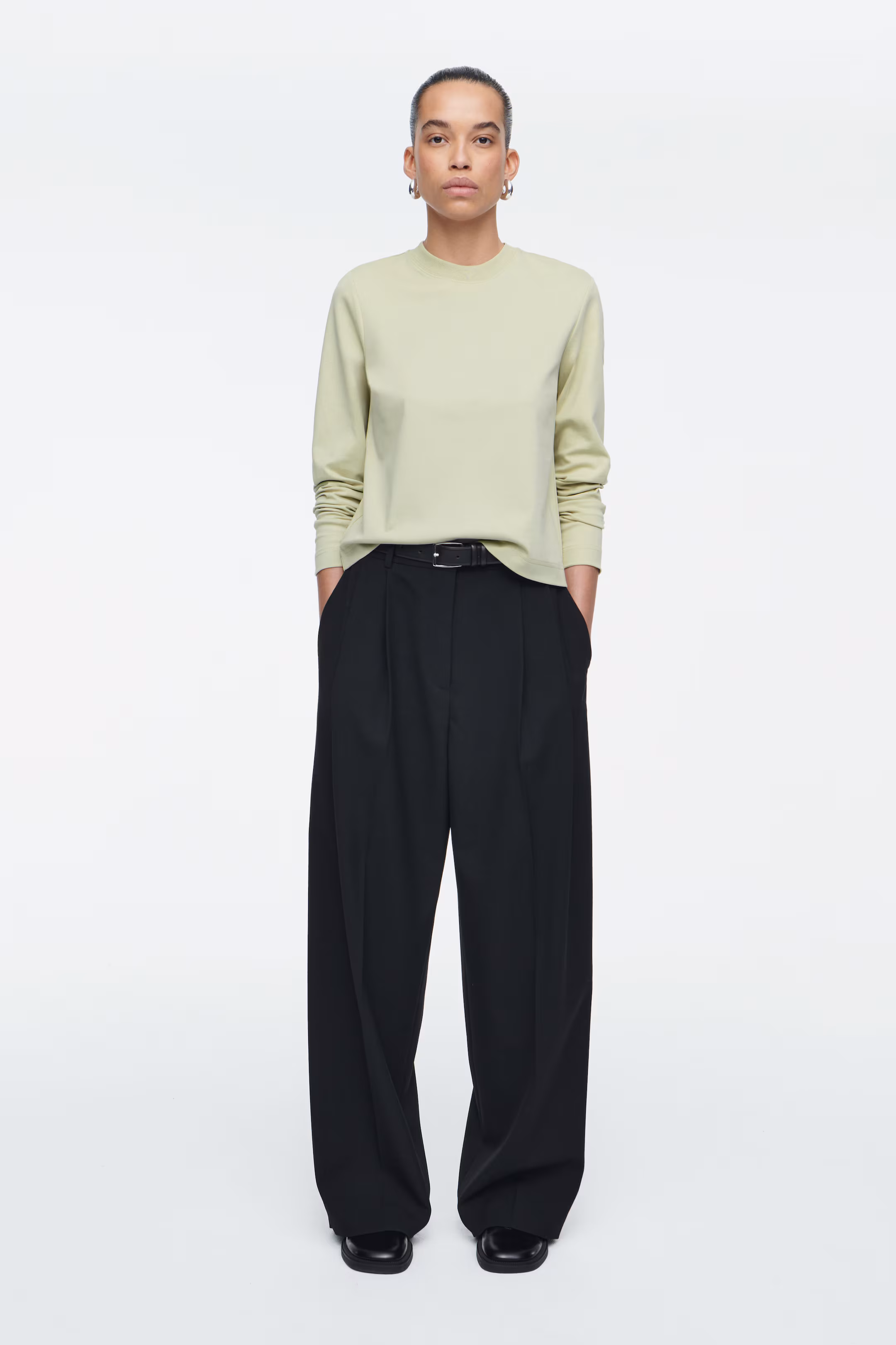 CLEAN CUT REGULAR LONG-SLEEVED T-SHIRT