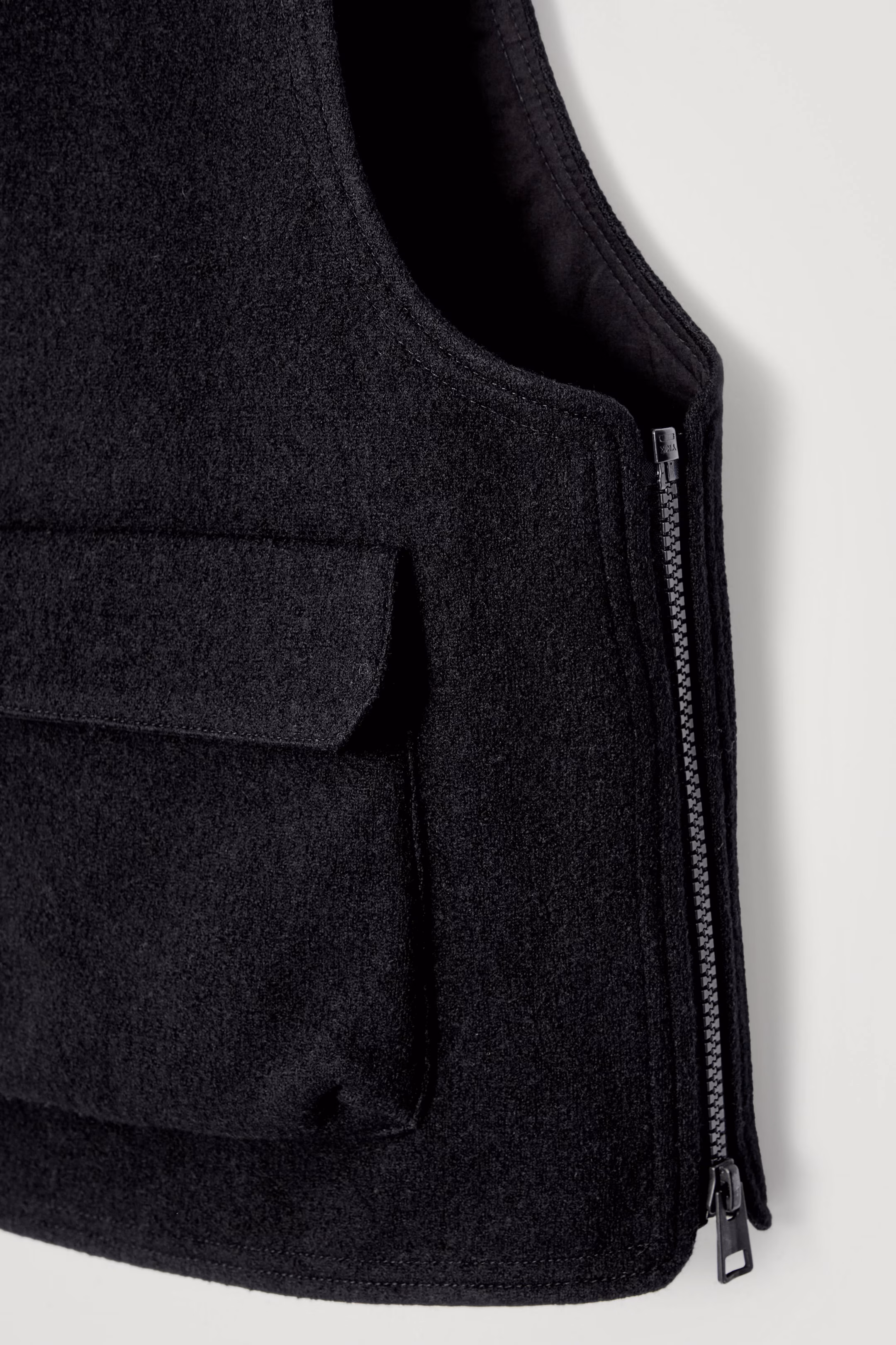 WOOL-BLEND UTILITY GILET