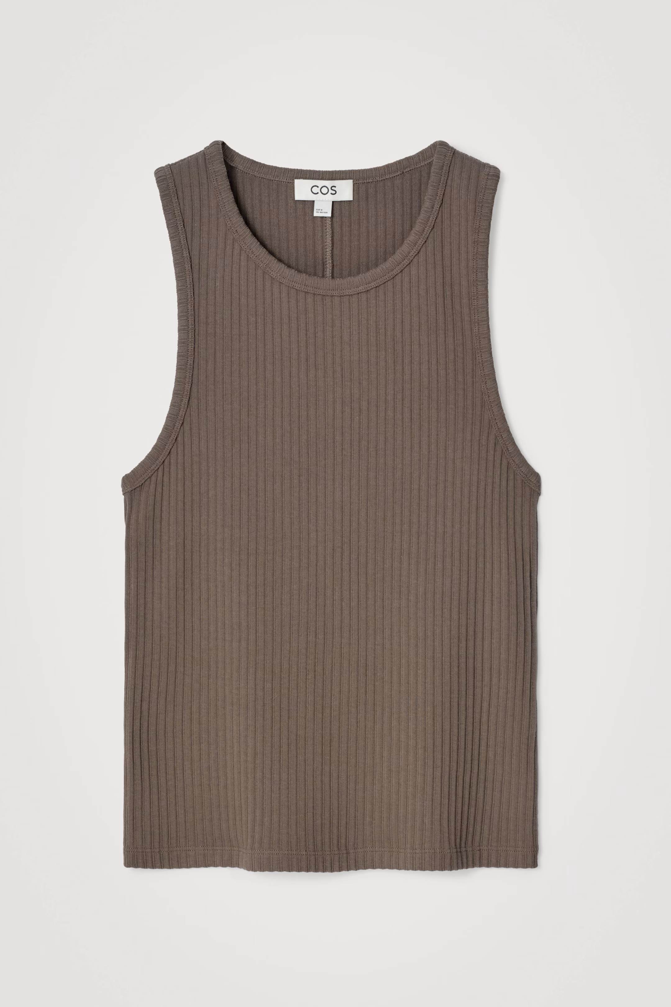 SLIM RIBBED COTTON TANK TOP