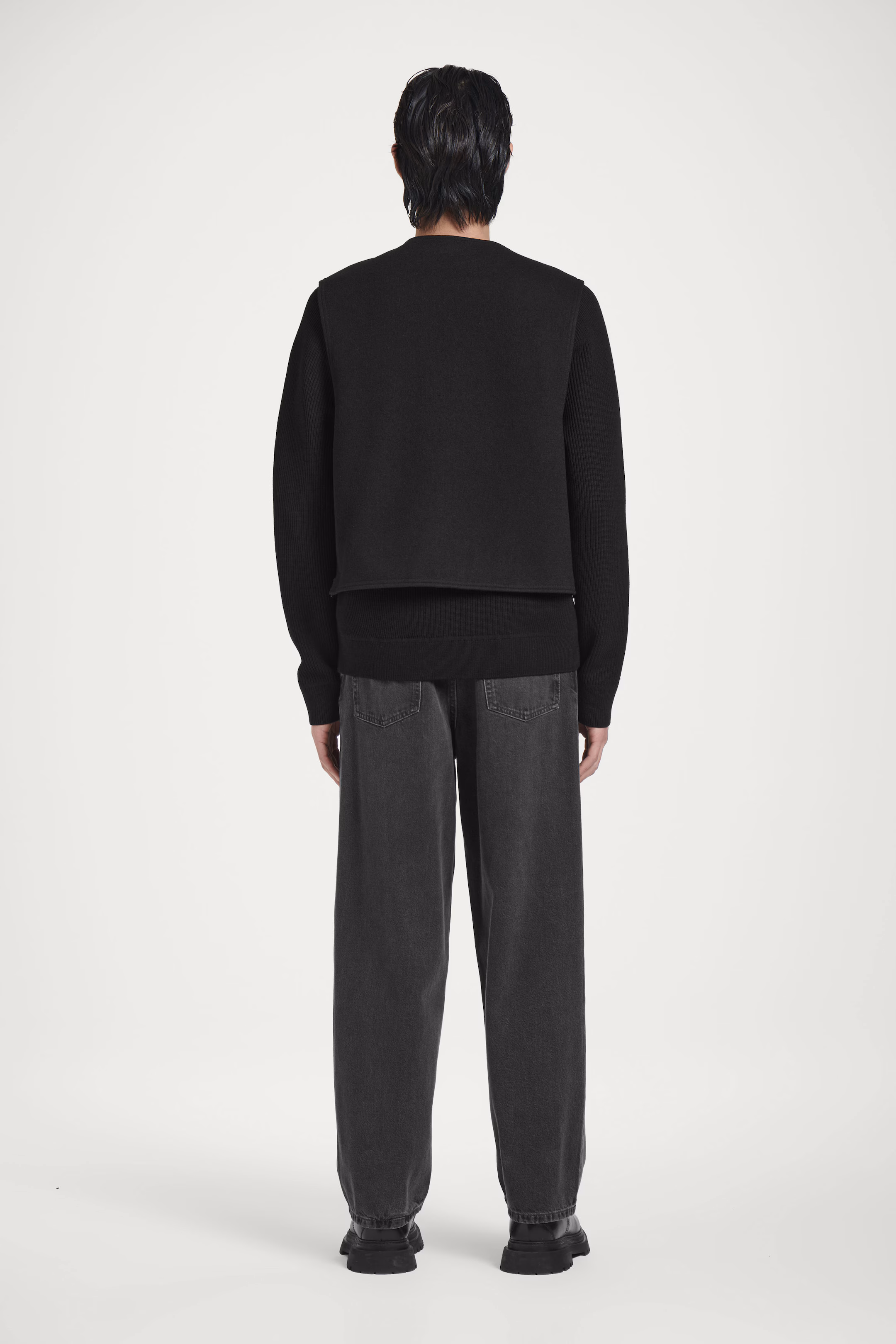 WOOL-BLEND UTILITY GILET