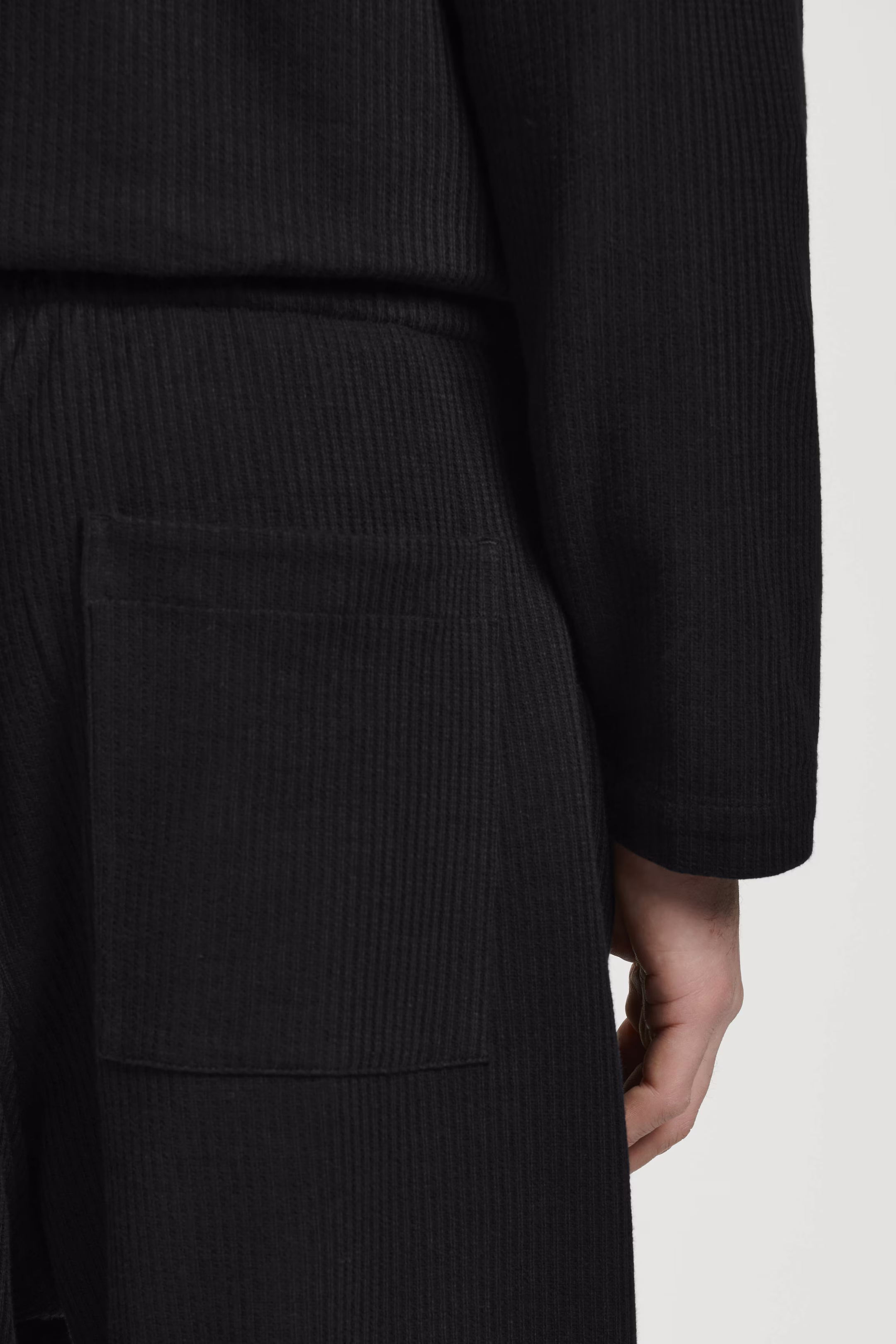 RIBBED JERSEY JOGGERS