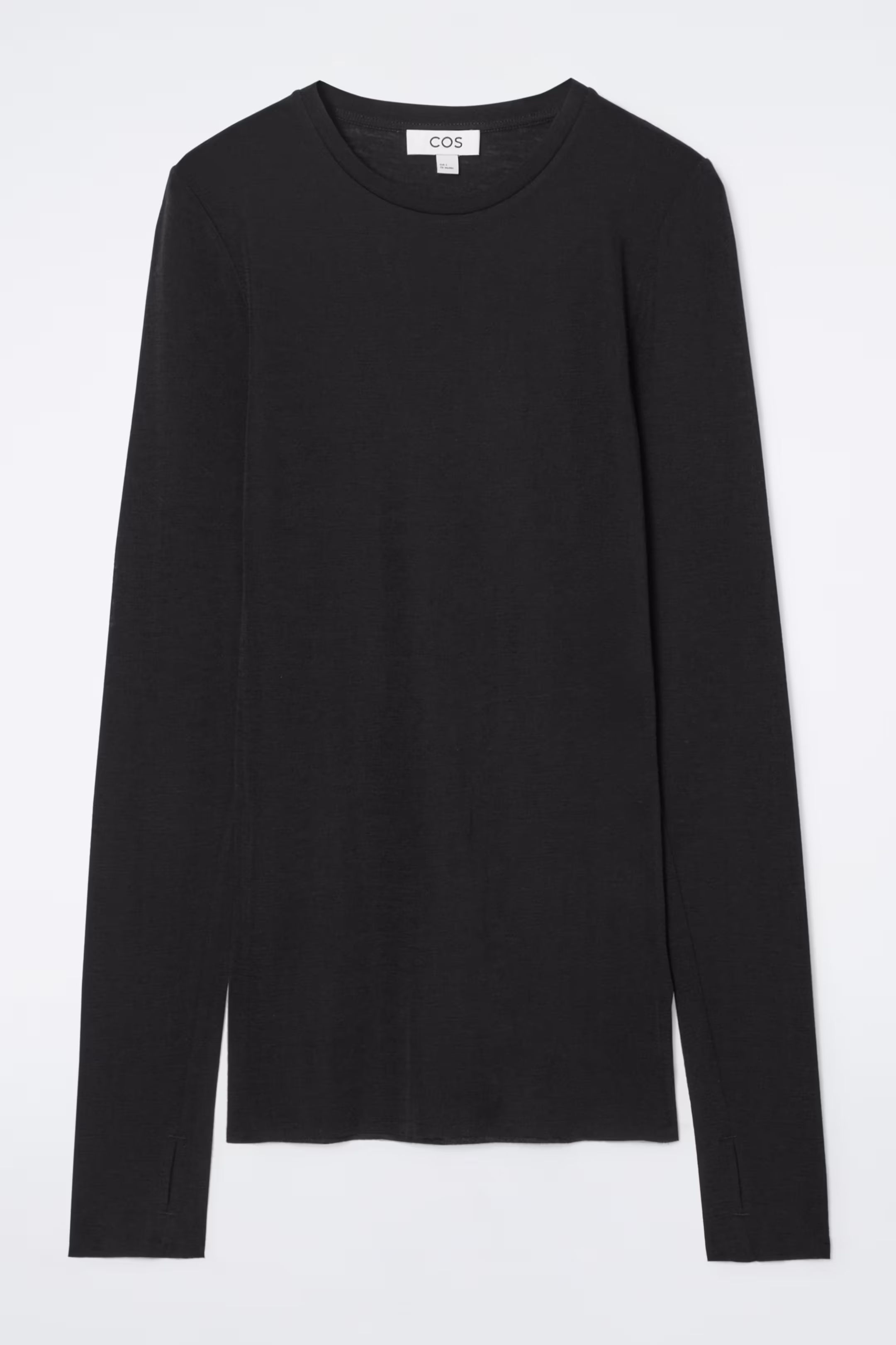 CREW-NECK MERINO WOOL TOP