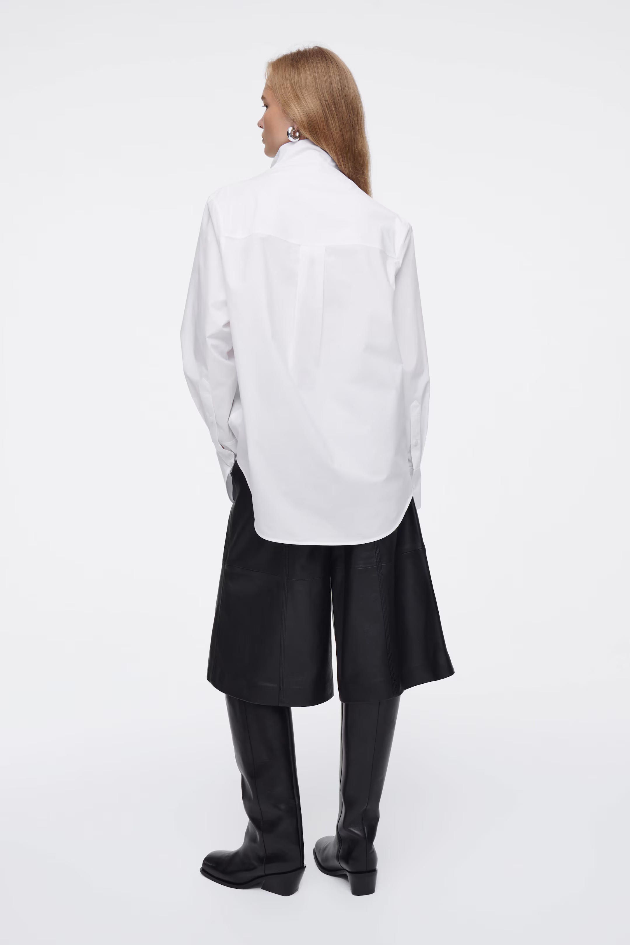 RELAXED FUNNEL-NECK SHIRT