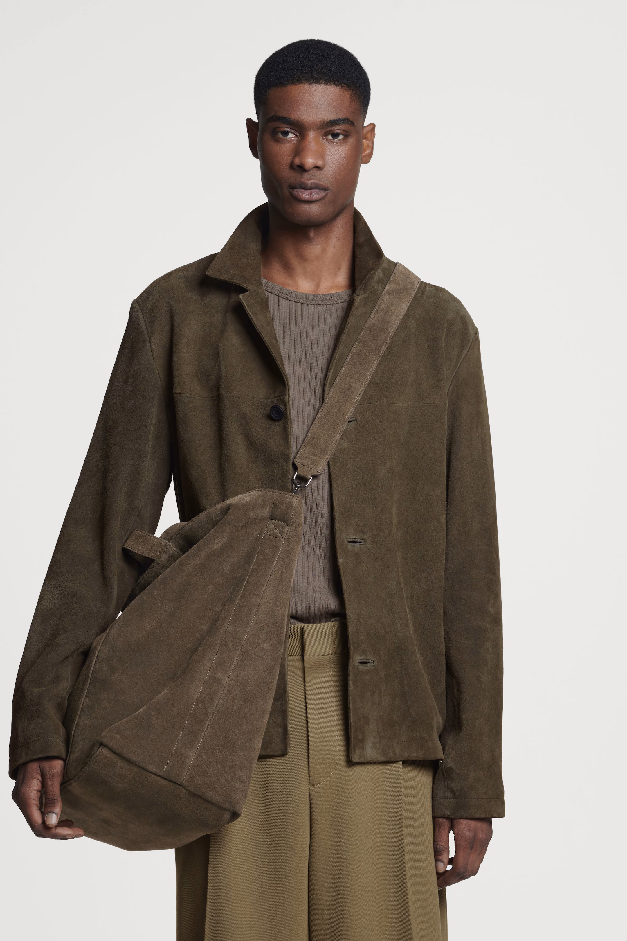 CONVERTIBLE TOTE BAG - SUEDE