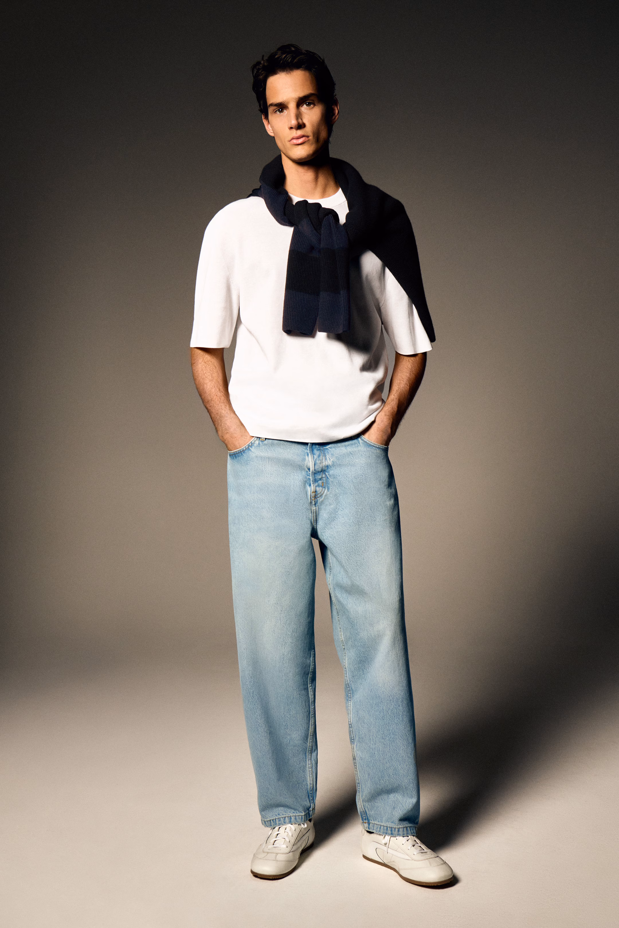 RELAXED DOUBLE-FACED KNIT T-SHIRT