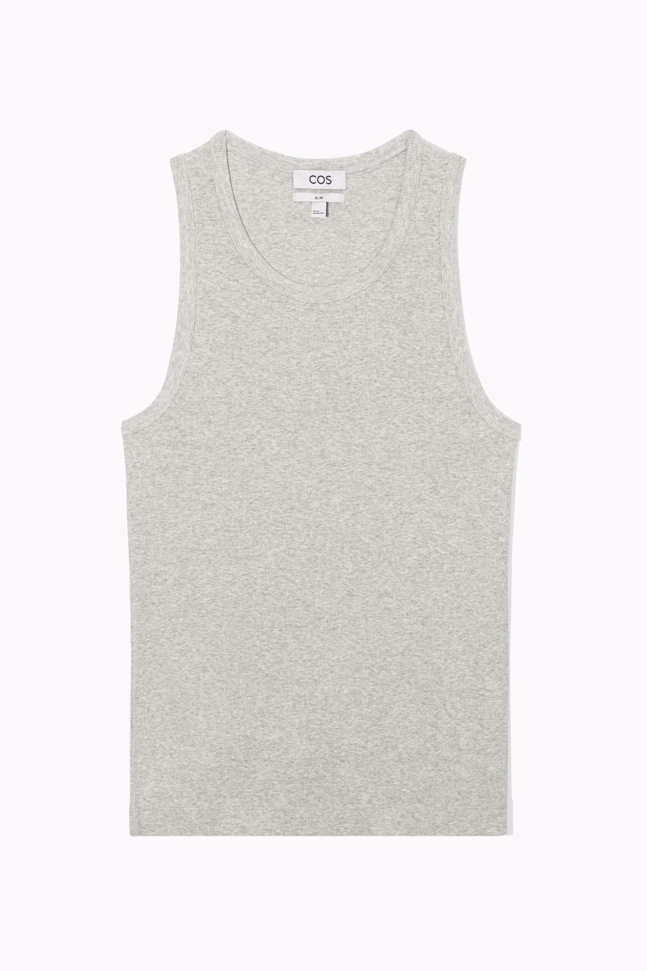 SLIM RIBBED COTTON TANK TOP