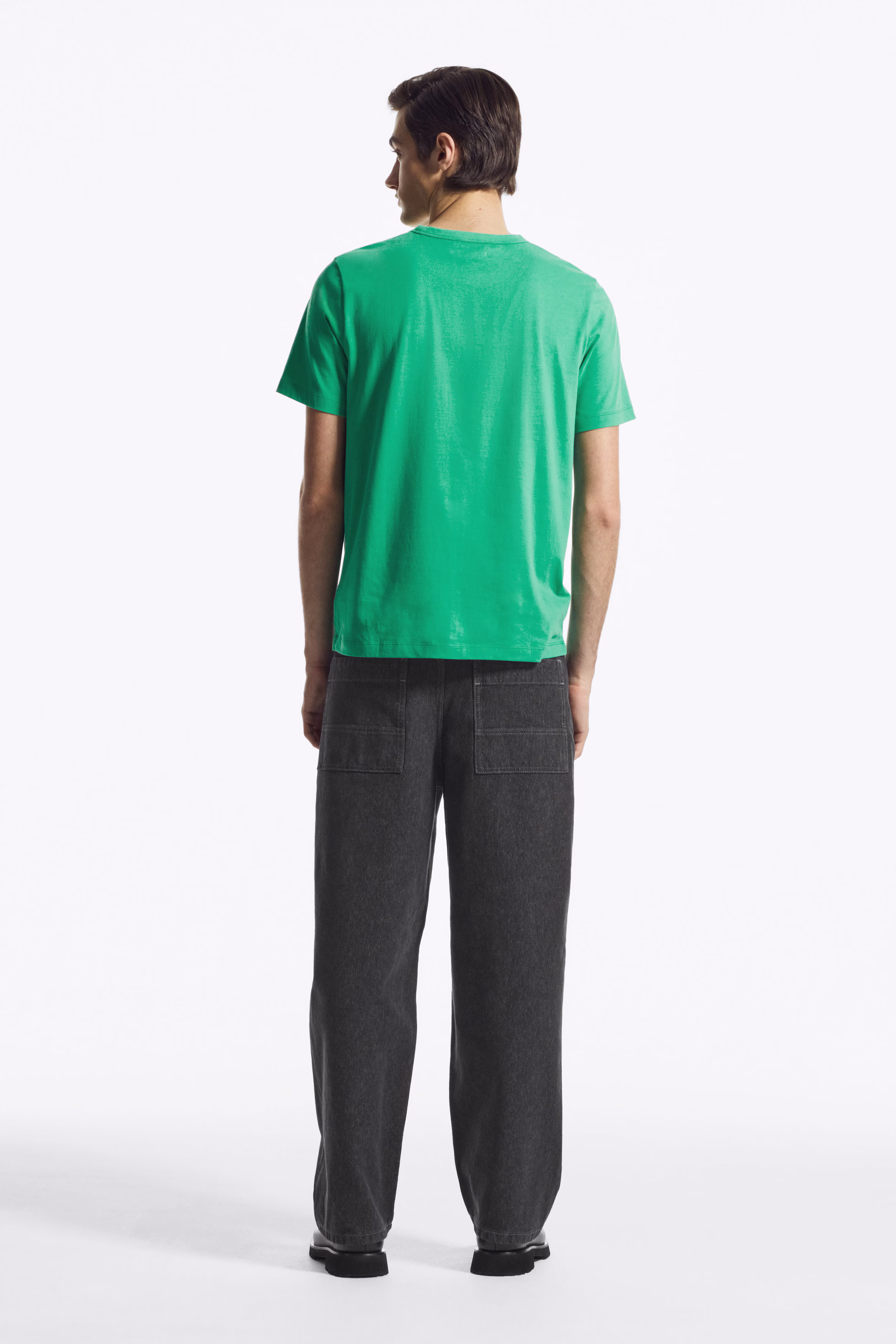 REGULAR LIGHTWEIGHT BRUSHED-COTTON T-SHIRT