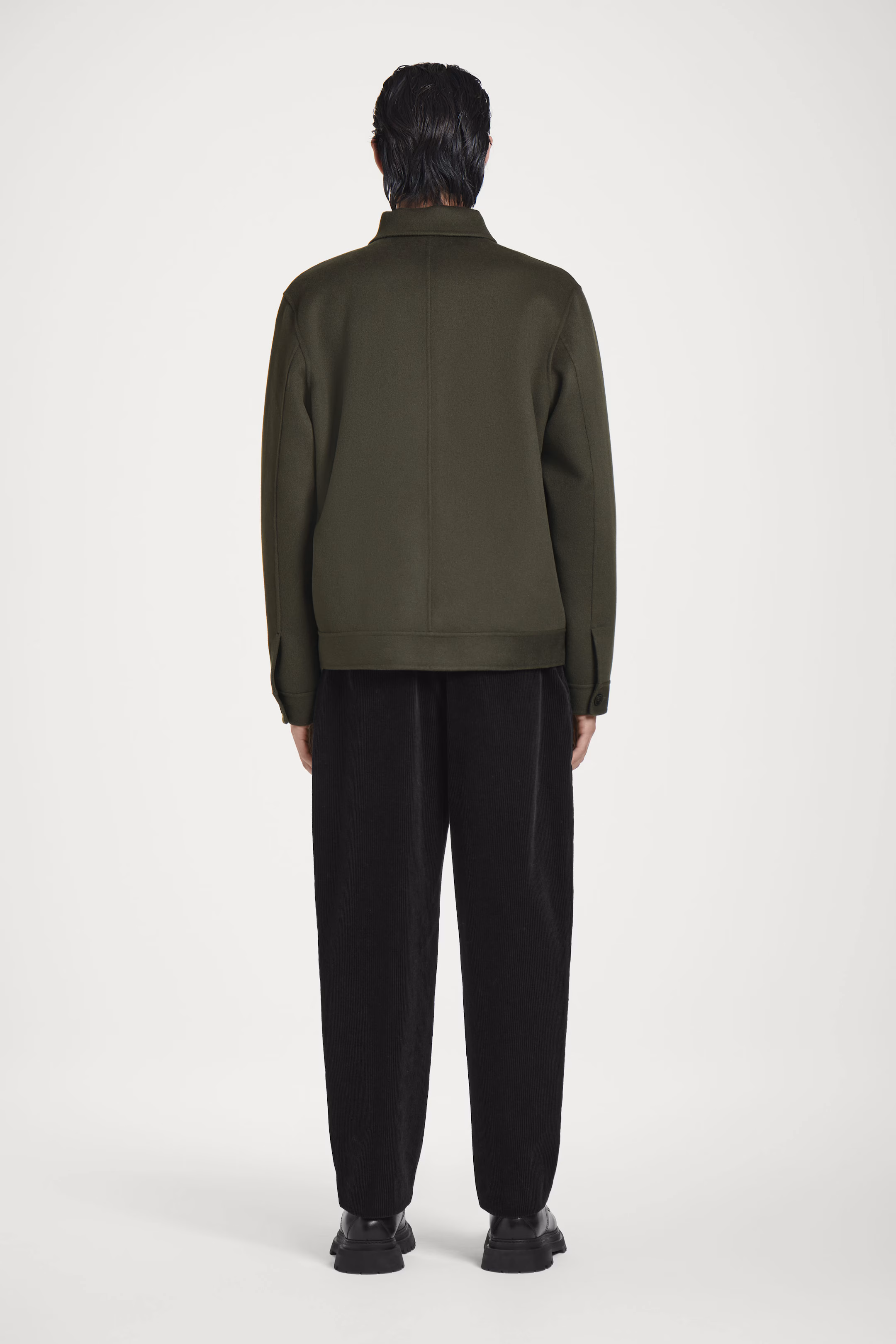 DOUBLE-FACED WOOL HARRINGTON JACKET