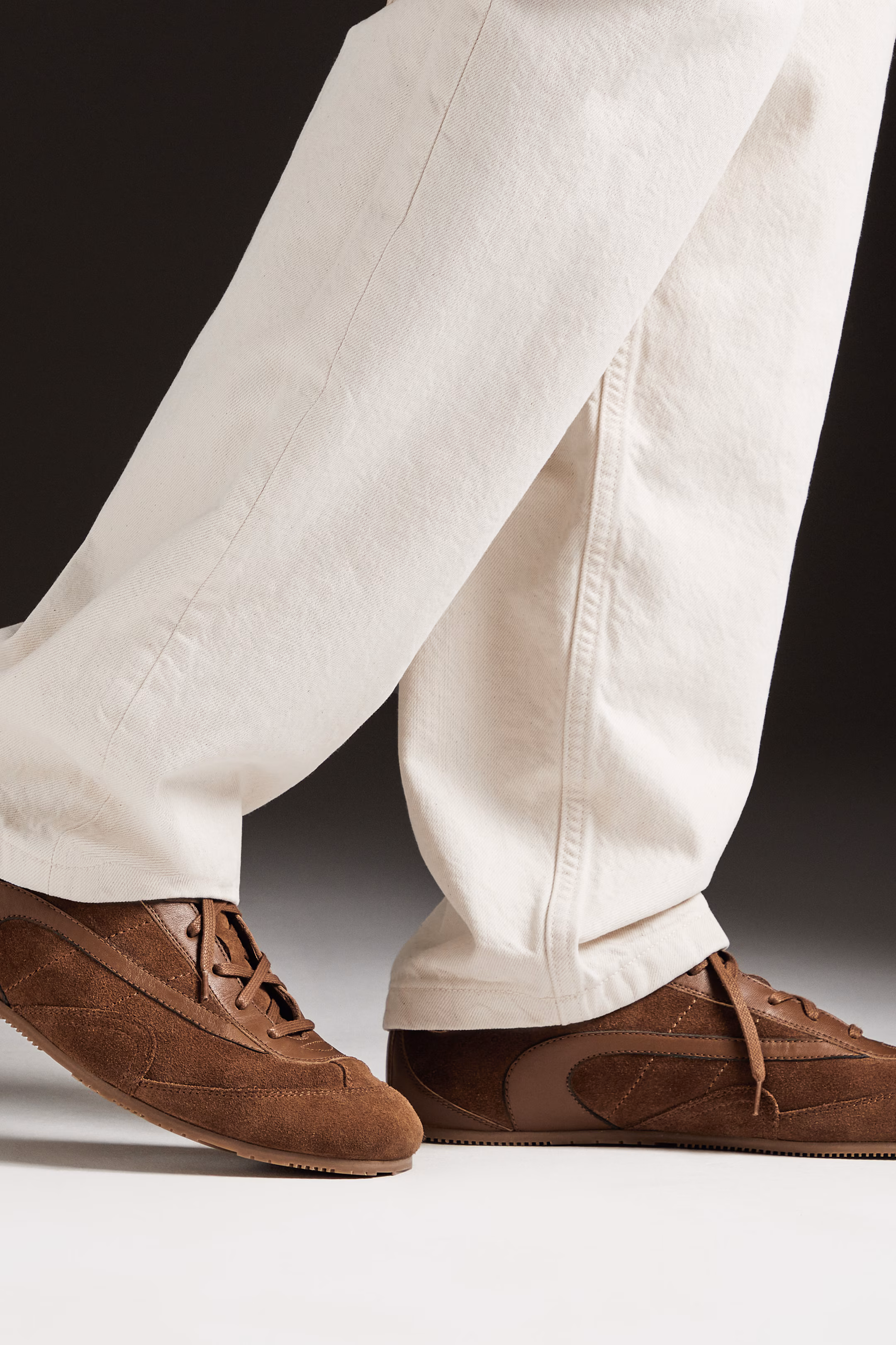 MINIMAL SUEDE TRAINERS