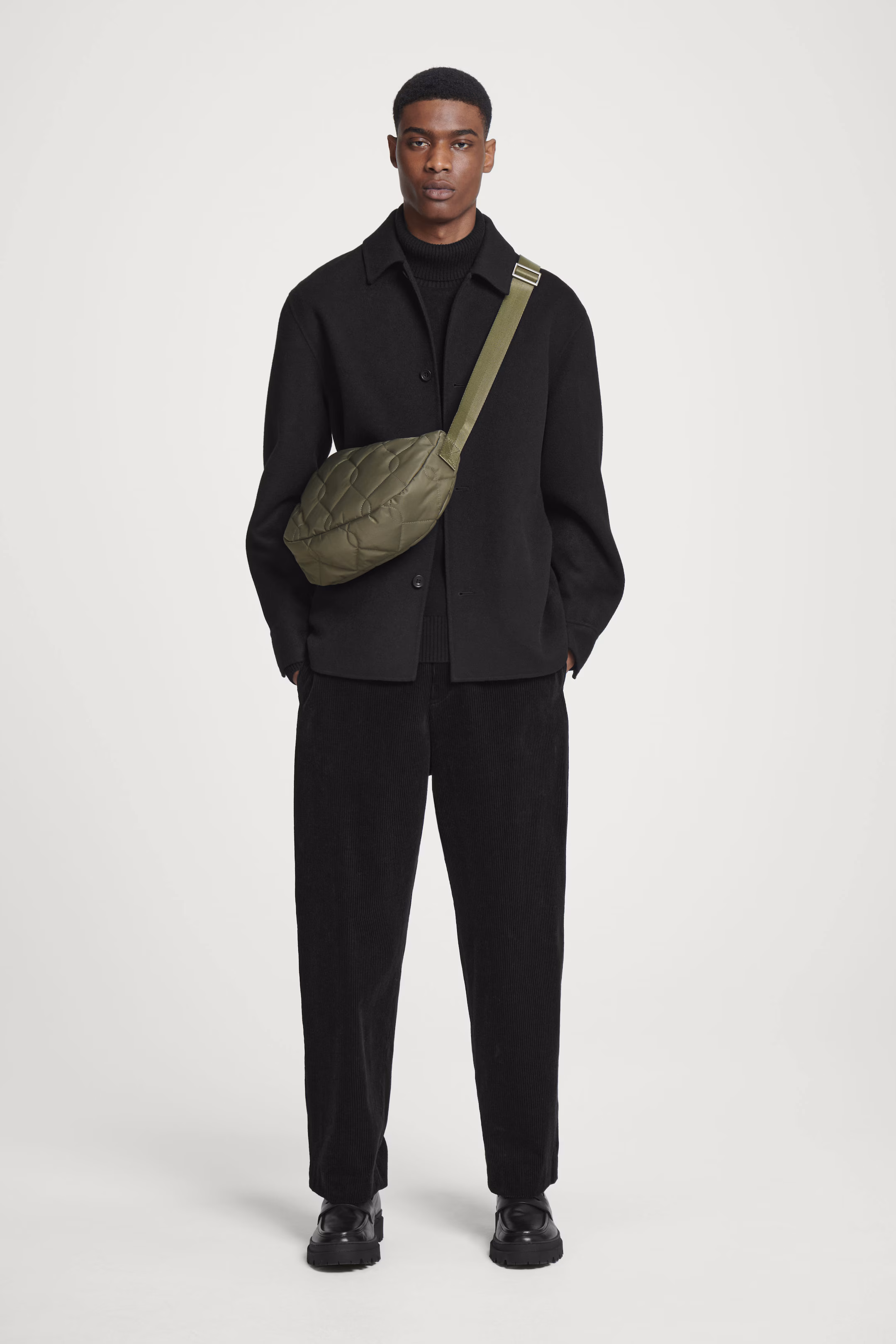 QUILTED CROSSBODY BAG - NYLON