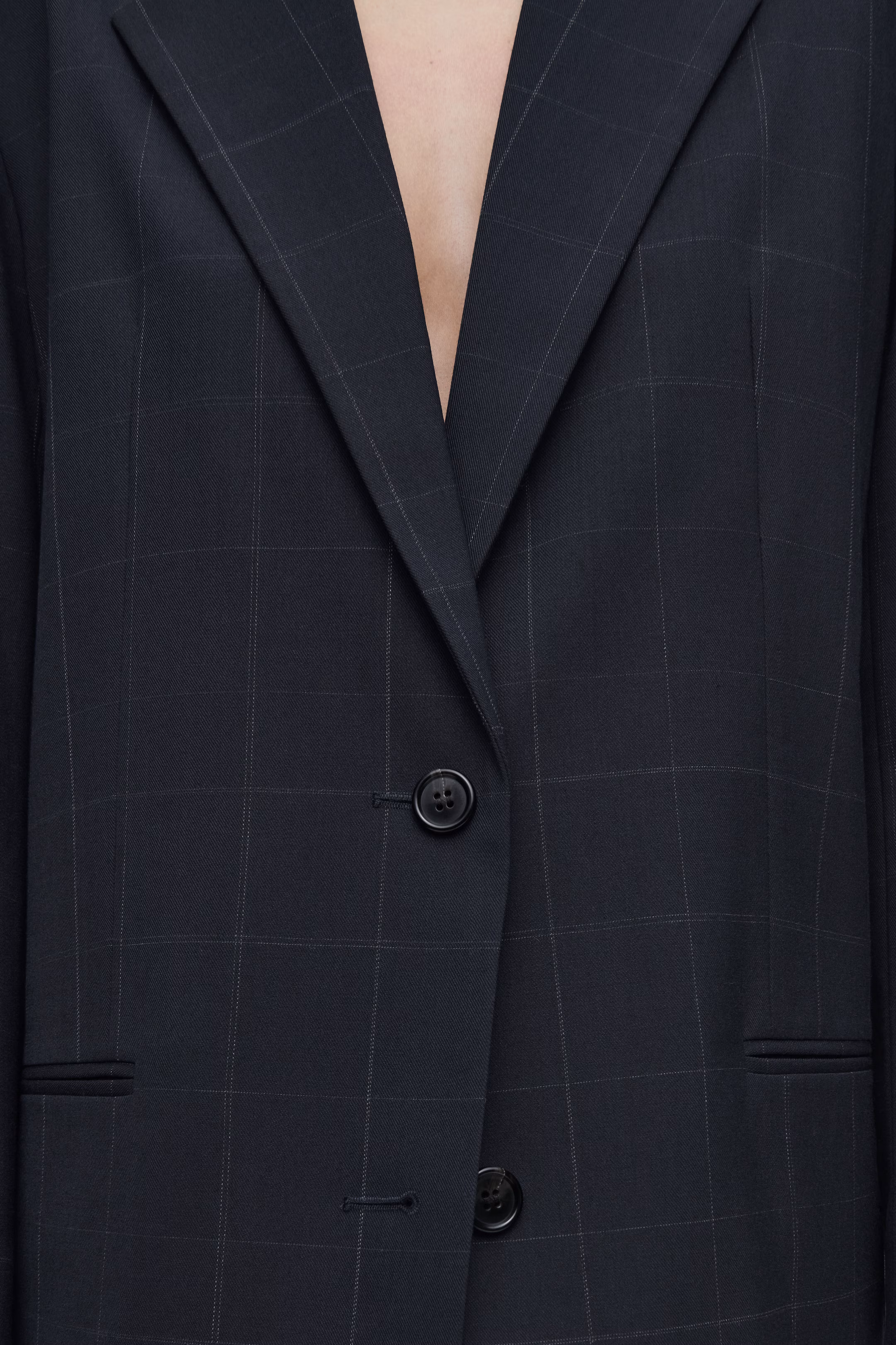 OVERSIZED WINDOWPANE-CHECK BLAZER