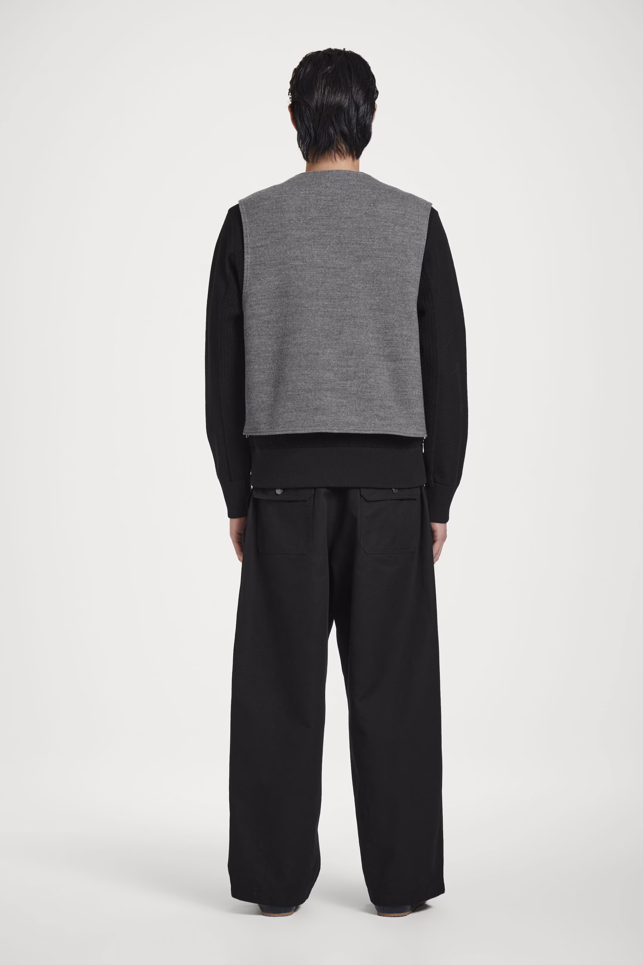 WOOL-BLEND UTILITY GILET