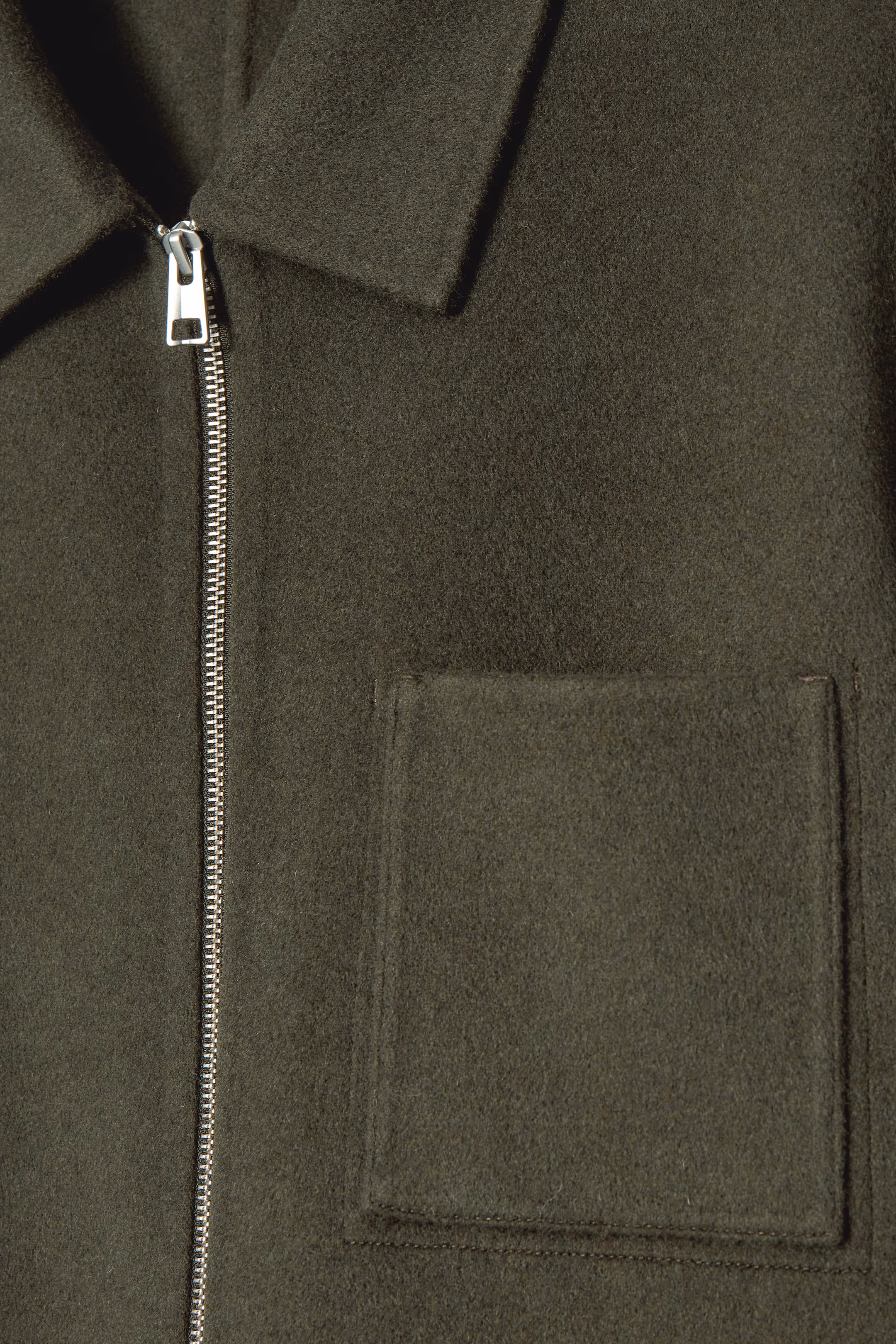 DOUBLE-FACED WOOL HARRINGTON JACKET