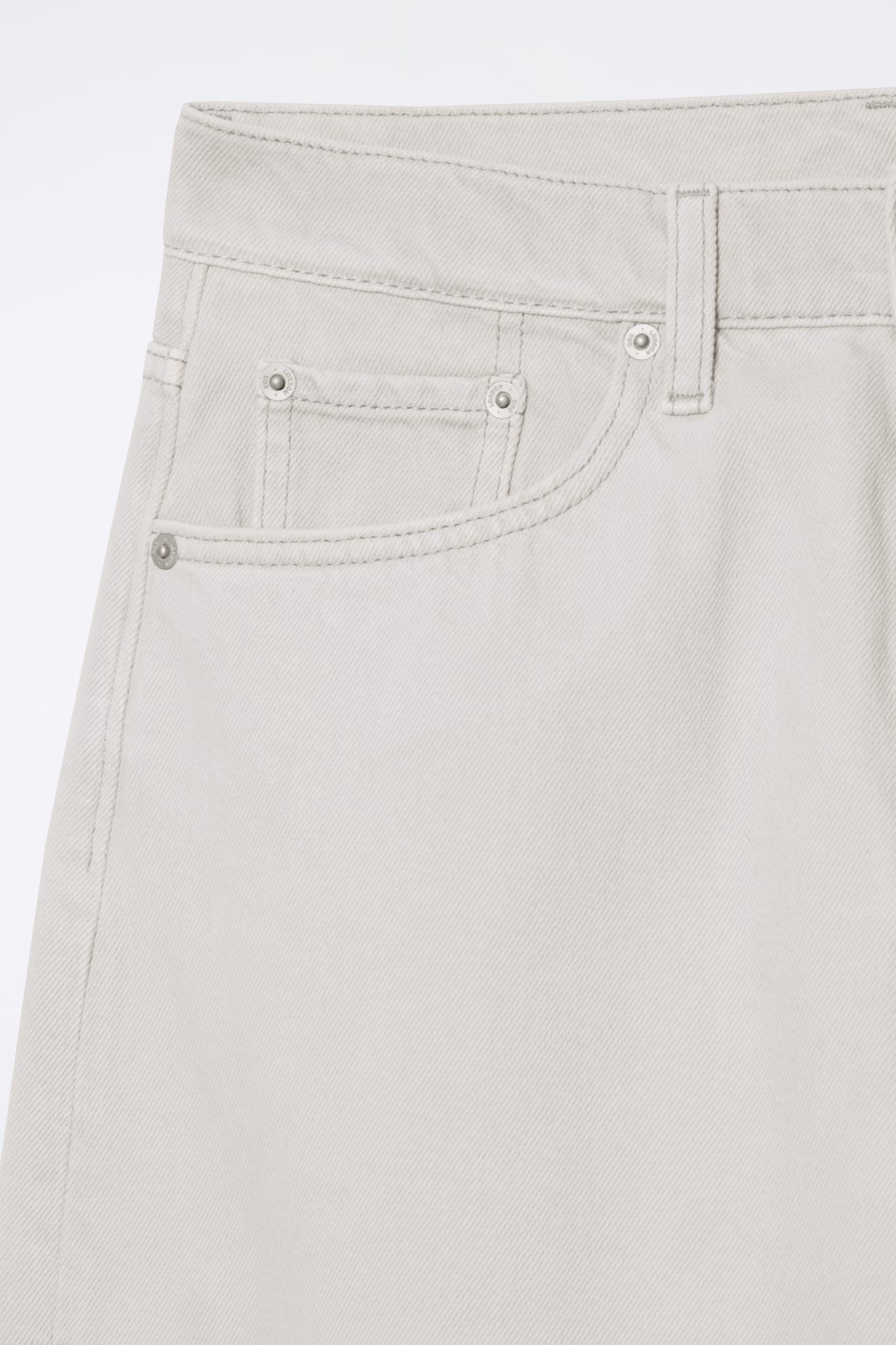 FACADE TURN-UP STRAIGHT-LEG JEANS