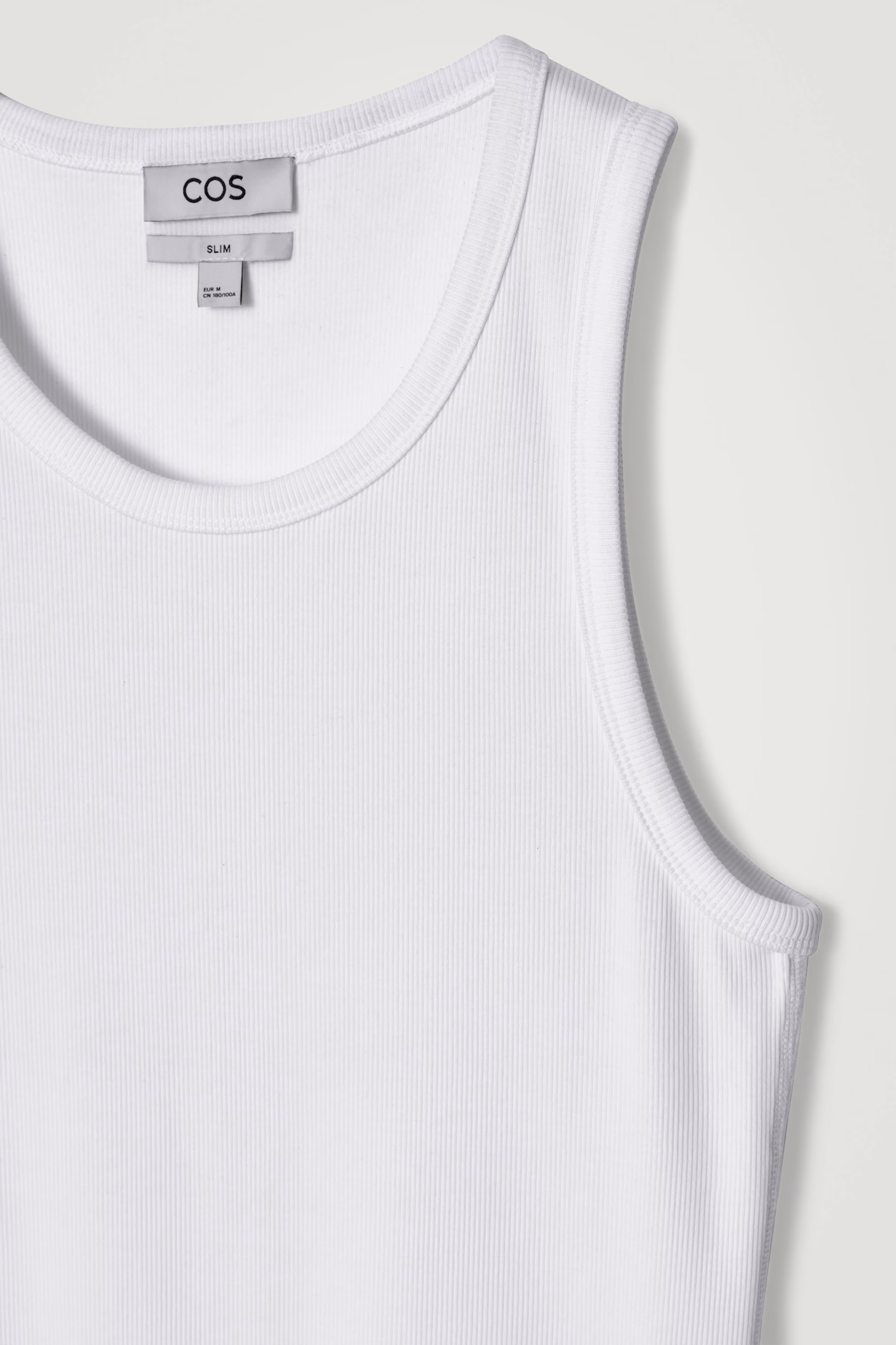 SLIM RIBBED COTTON TANK TOP