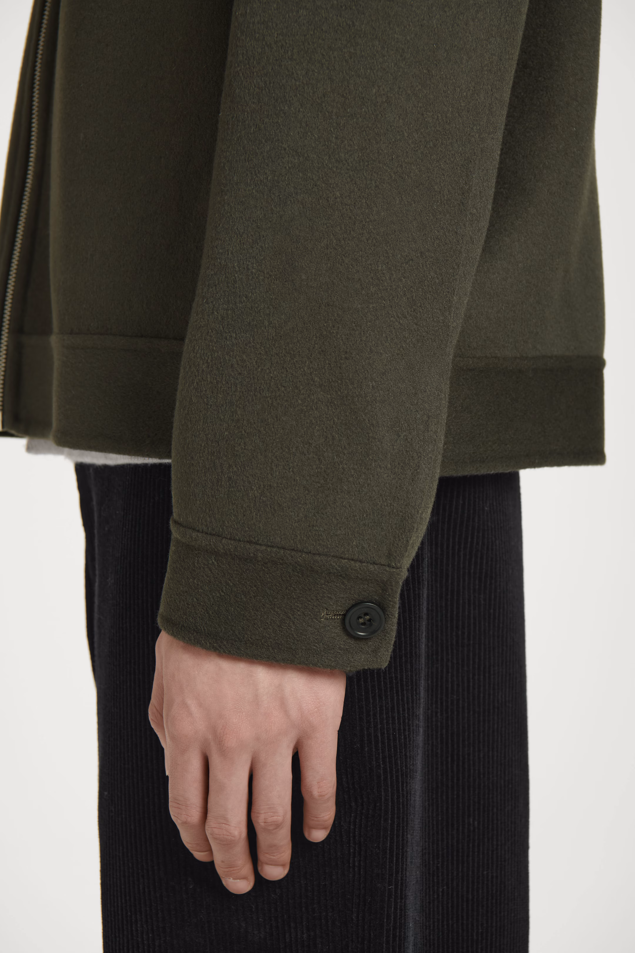 DOUBLE-FACED WOOL HARRINGTON JACKET