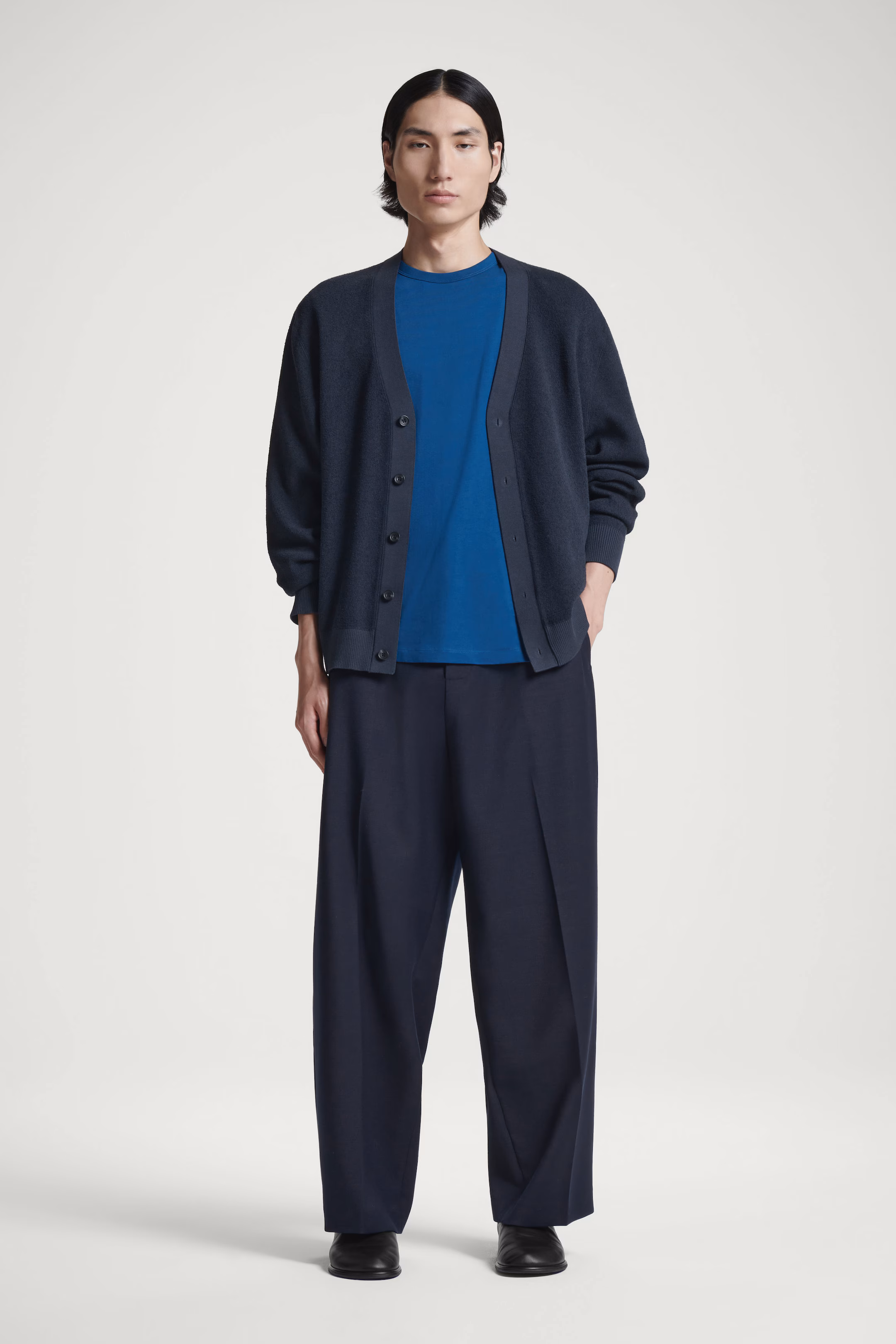 REGULAR LIGHTWEIGHT BRUSHED-COTTON T-SHIRT