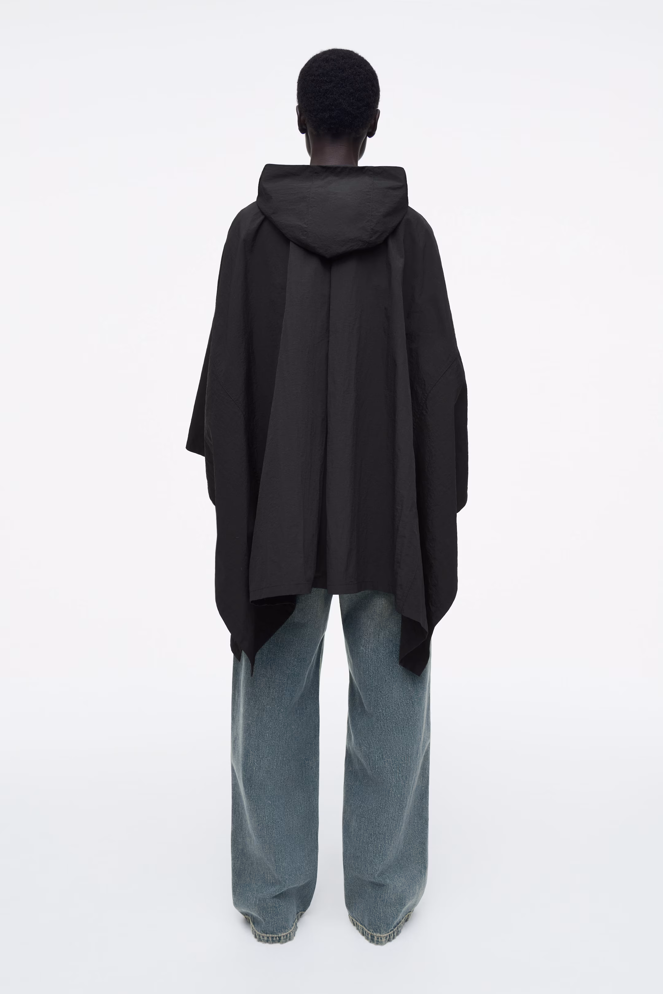 HOODED TRENCH COAT CAPE