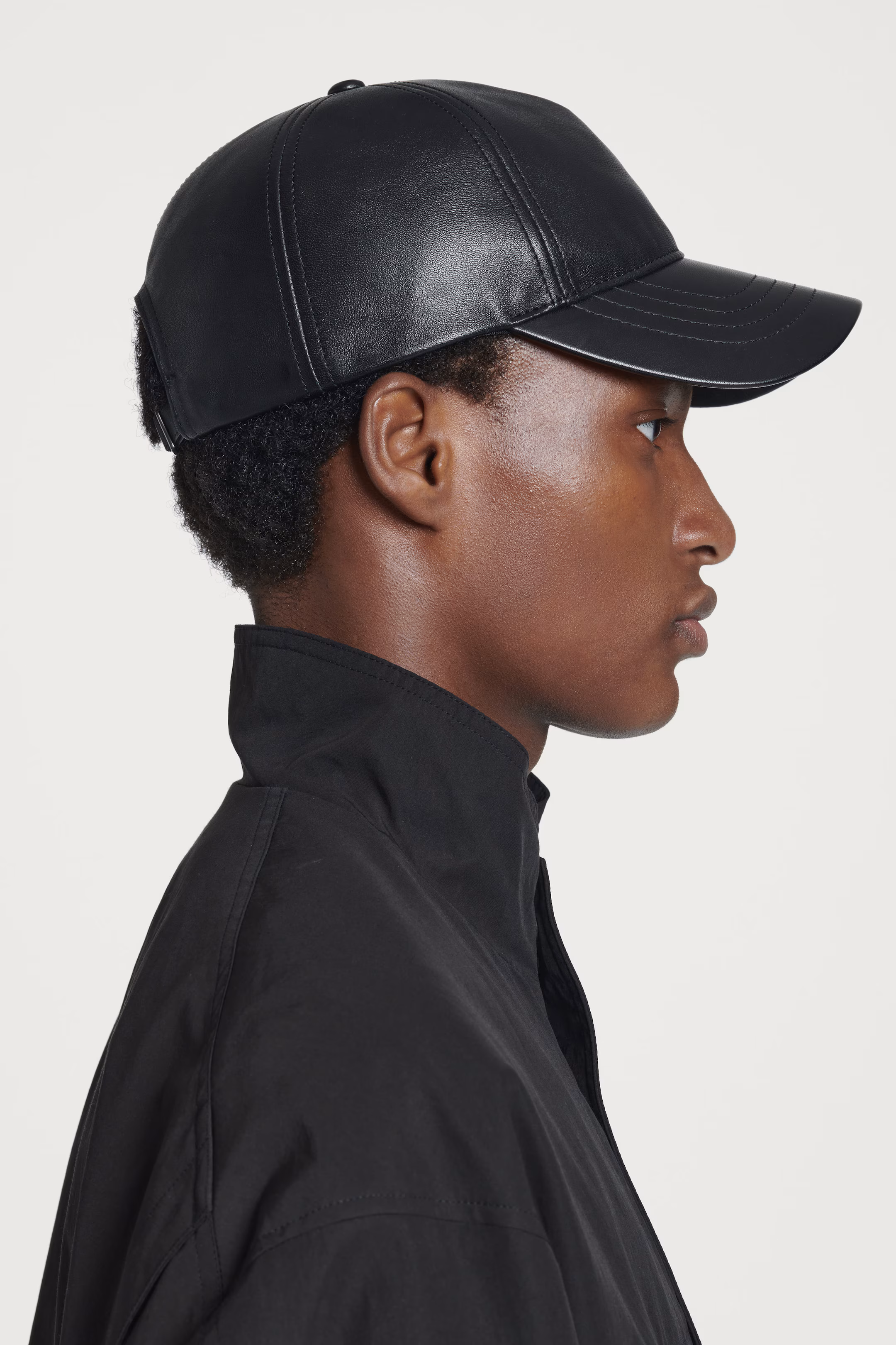 LEATHER BASEBALL CAP