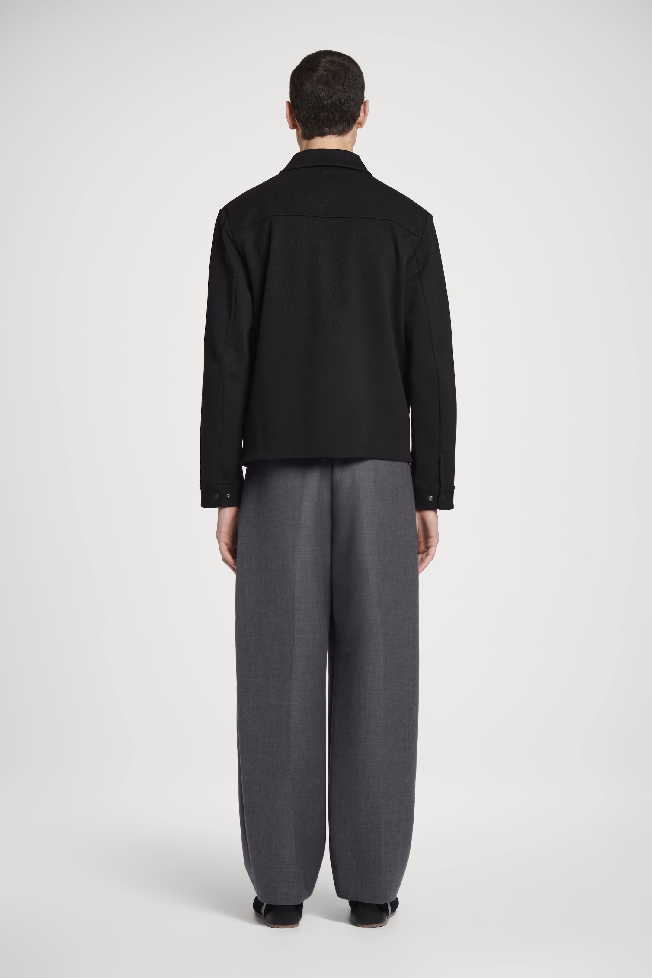 JERSEY-TWILL SHIRT JACKET