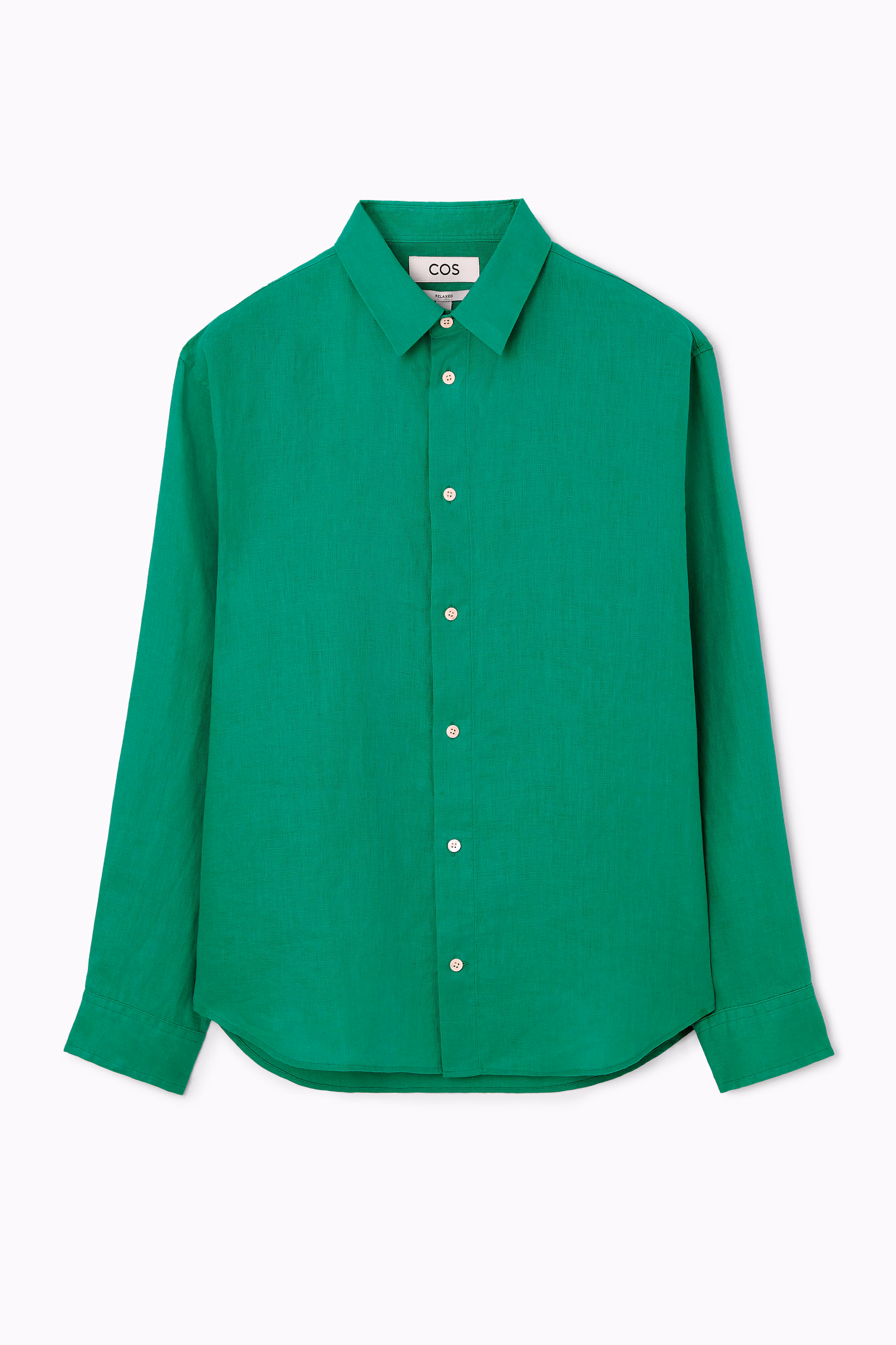 RELAXED LINEN LONG-SLEEVED SHIRT