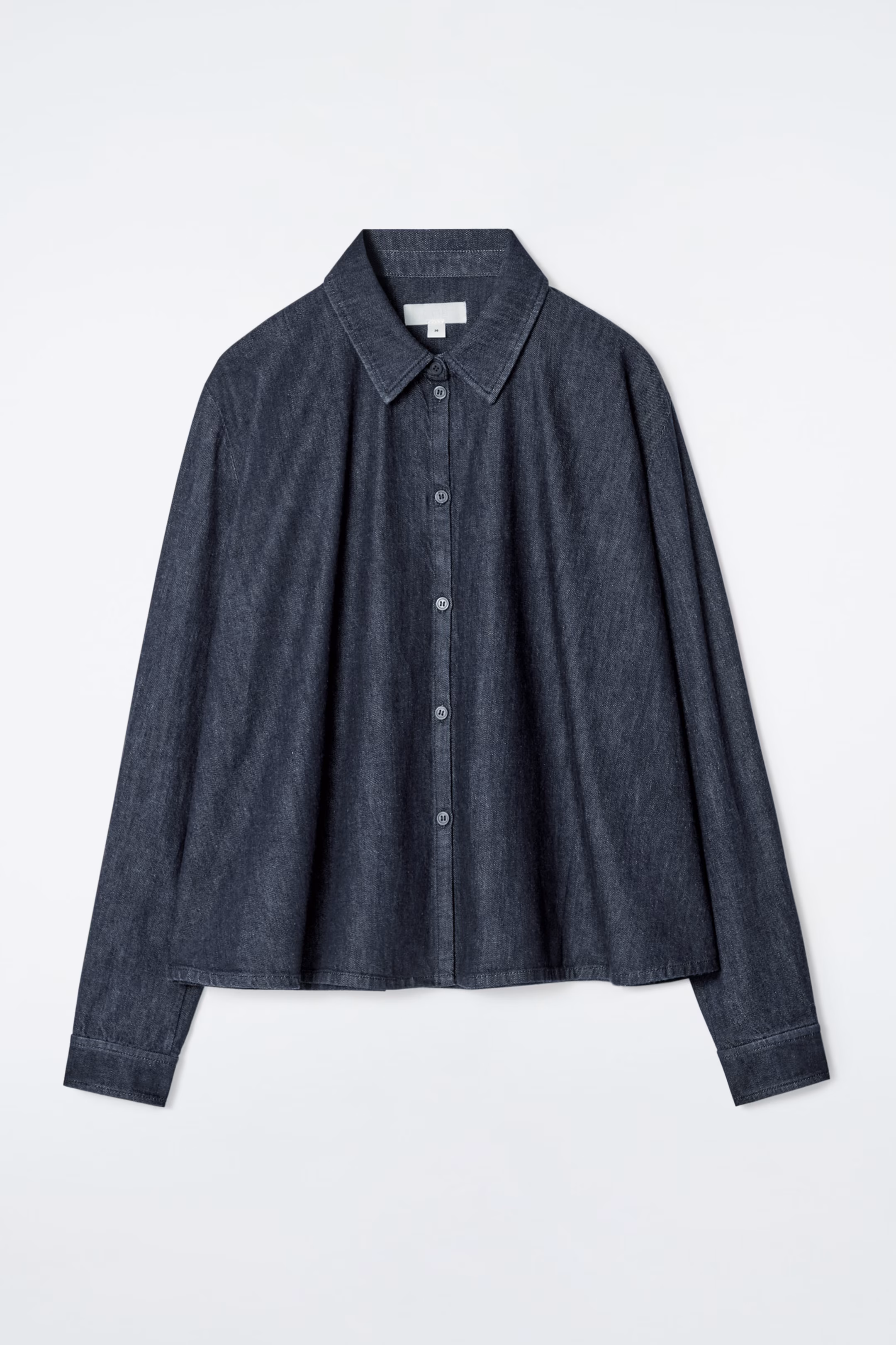 REGULAR FLARED DENIM SHIRT