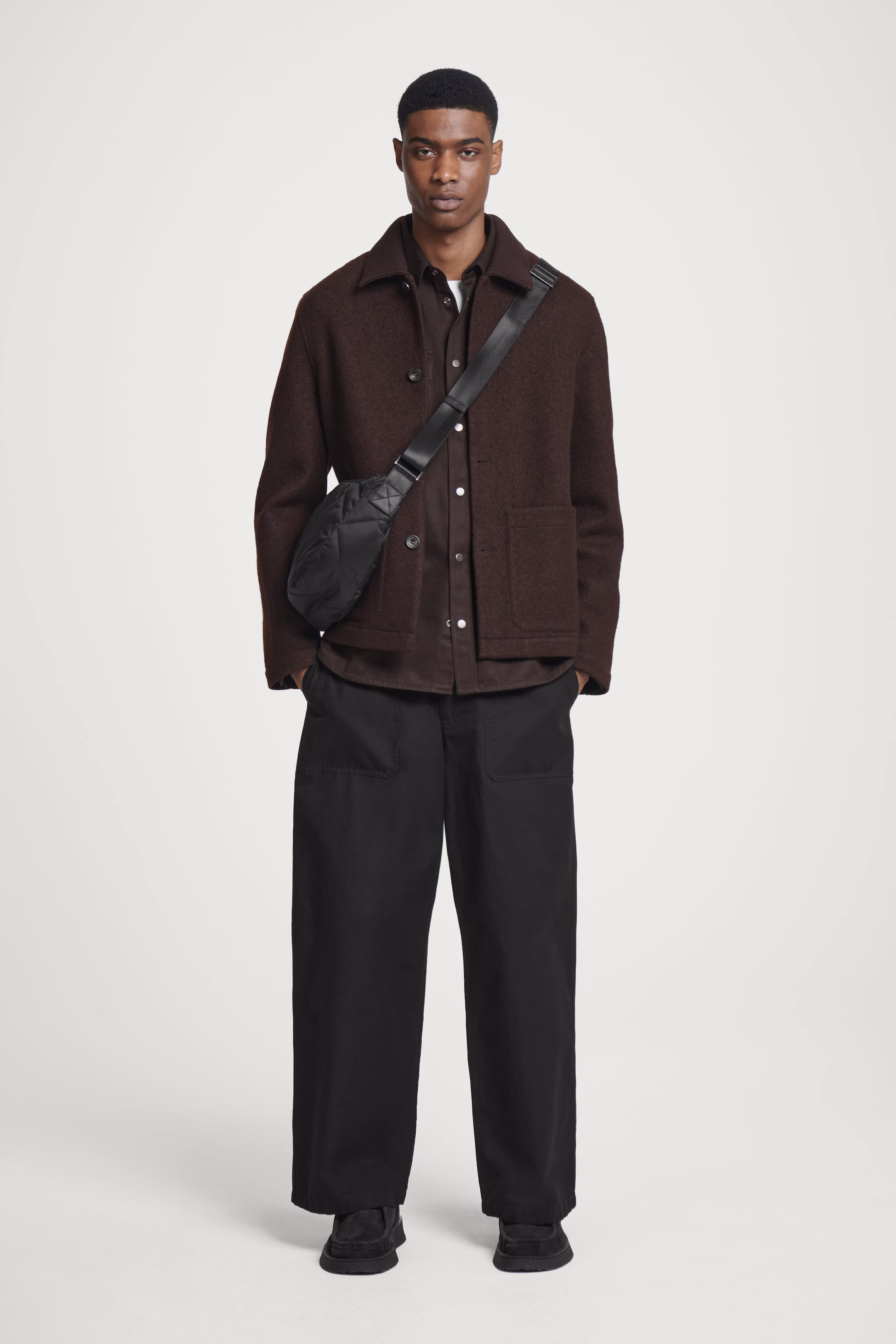 QUILTED CROSSBODY BAG - NYLON