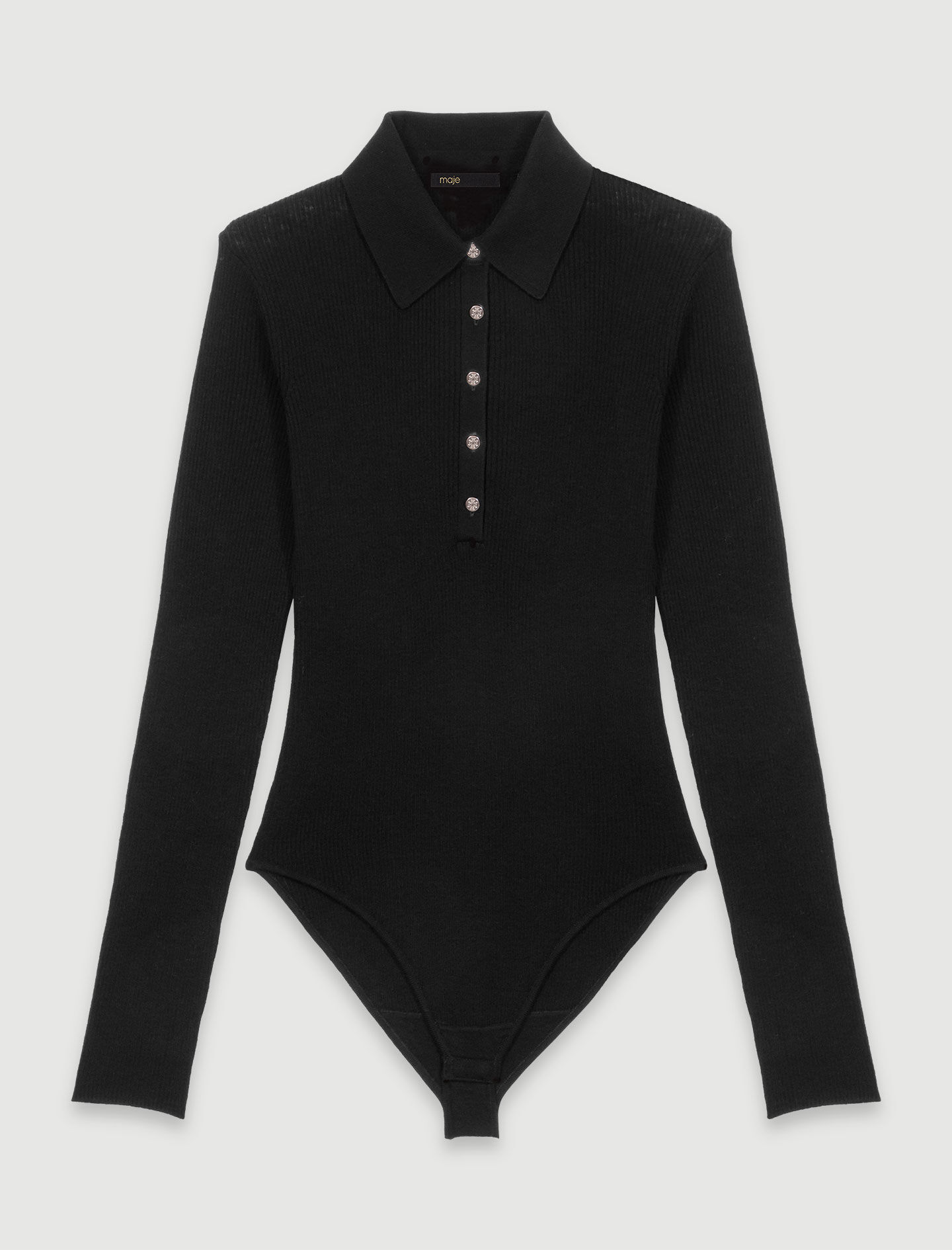 Wool and silk bodysuit