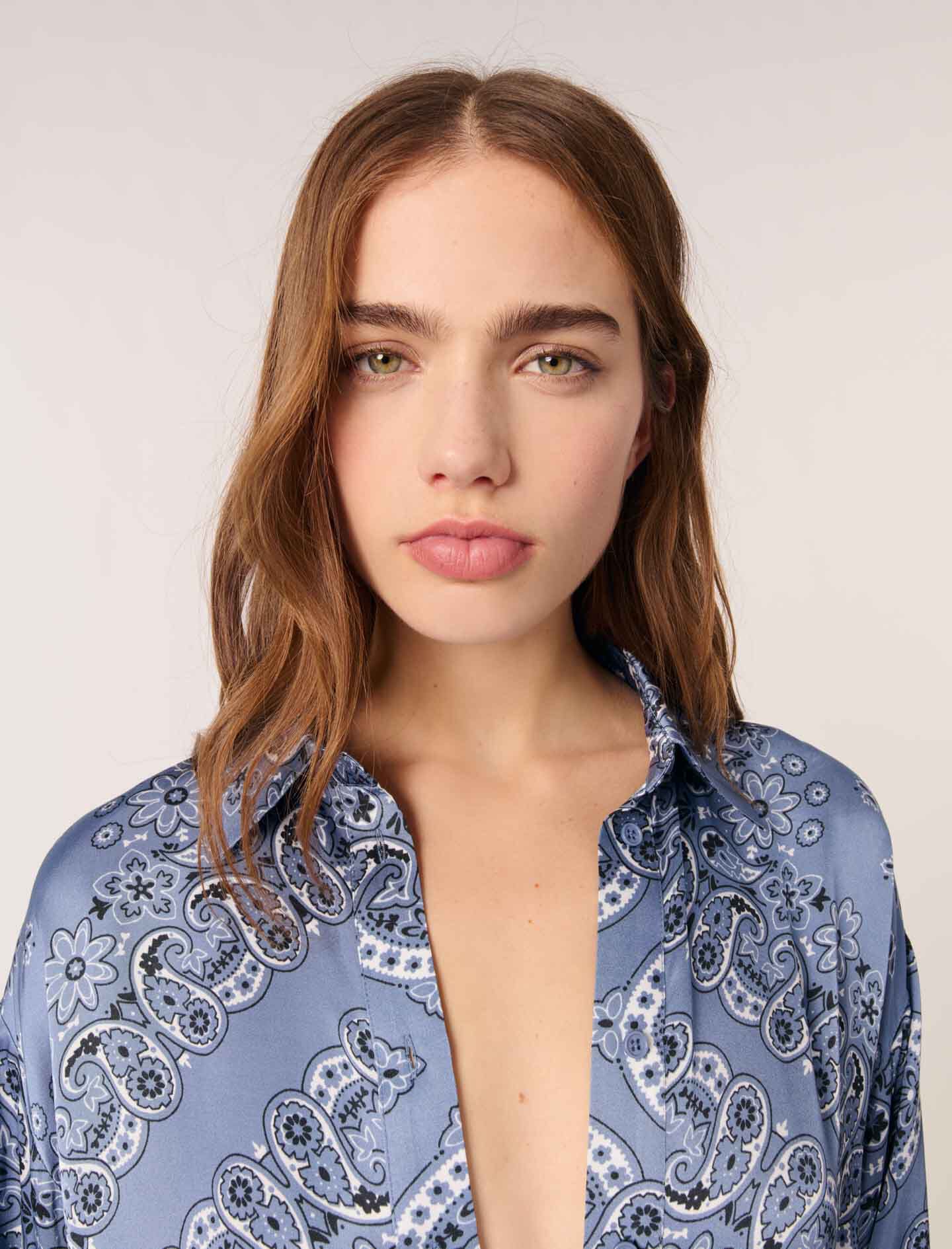 Flowing printed shirt