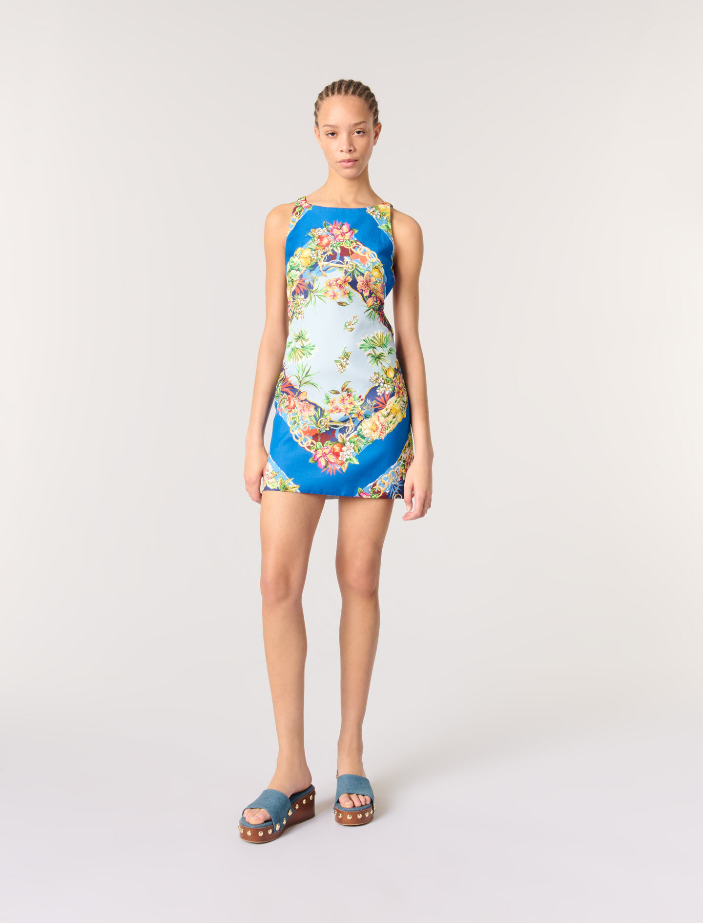 Patterned shift dress