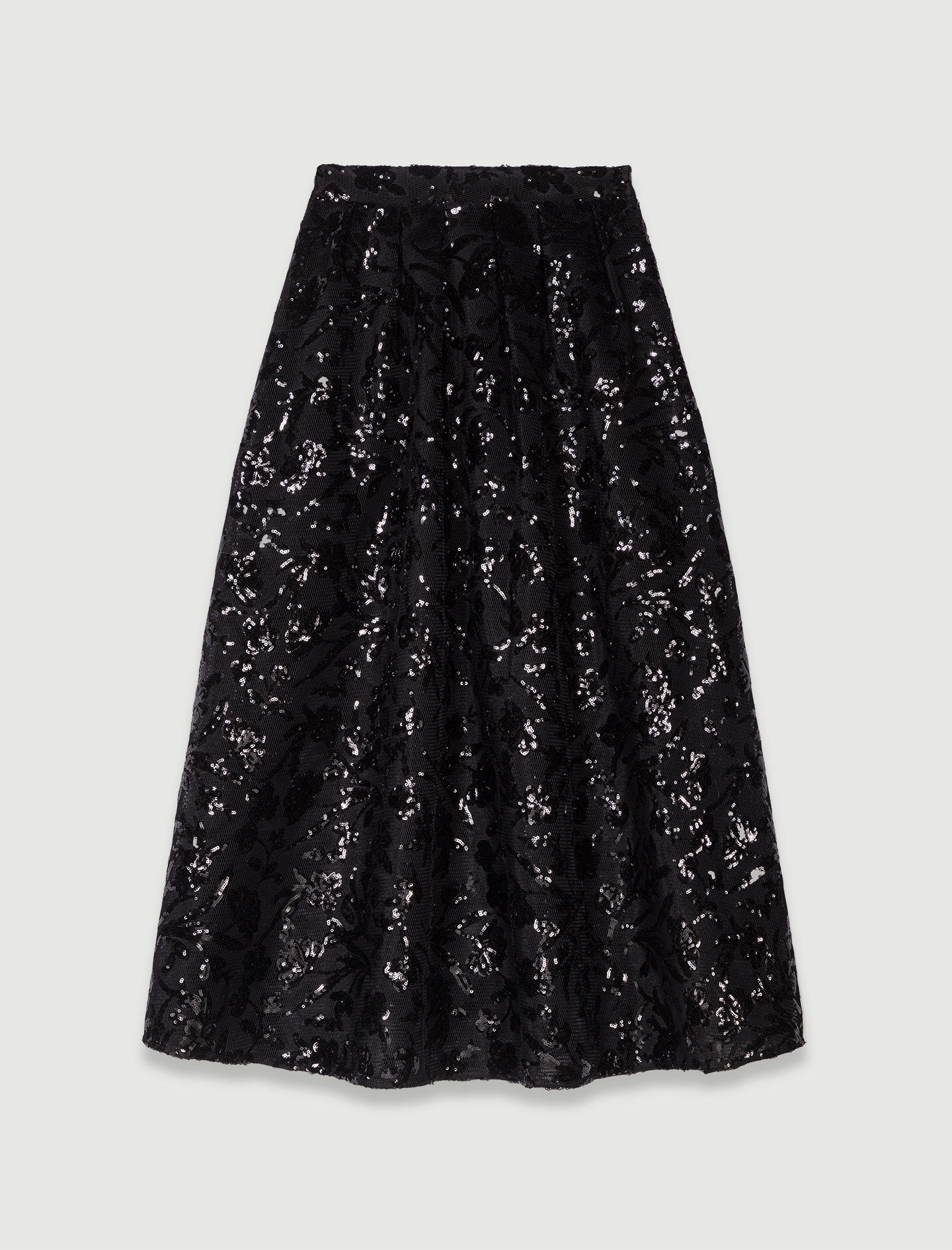Sequin maxi skirt