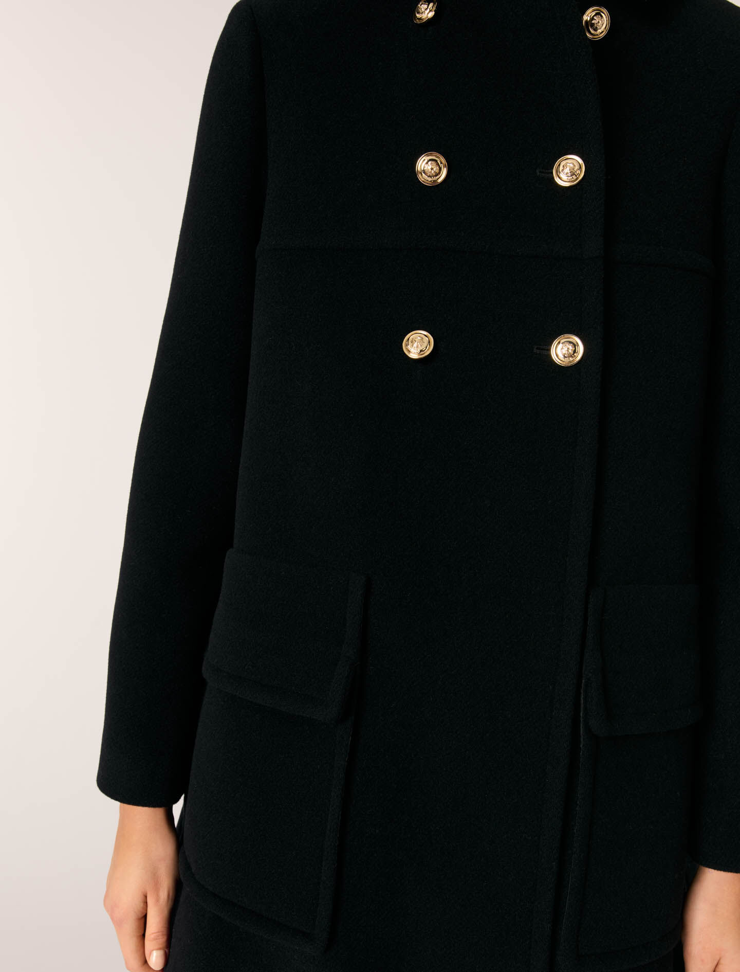 Wool blend coat