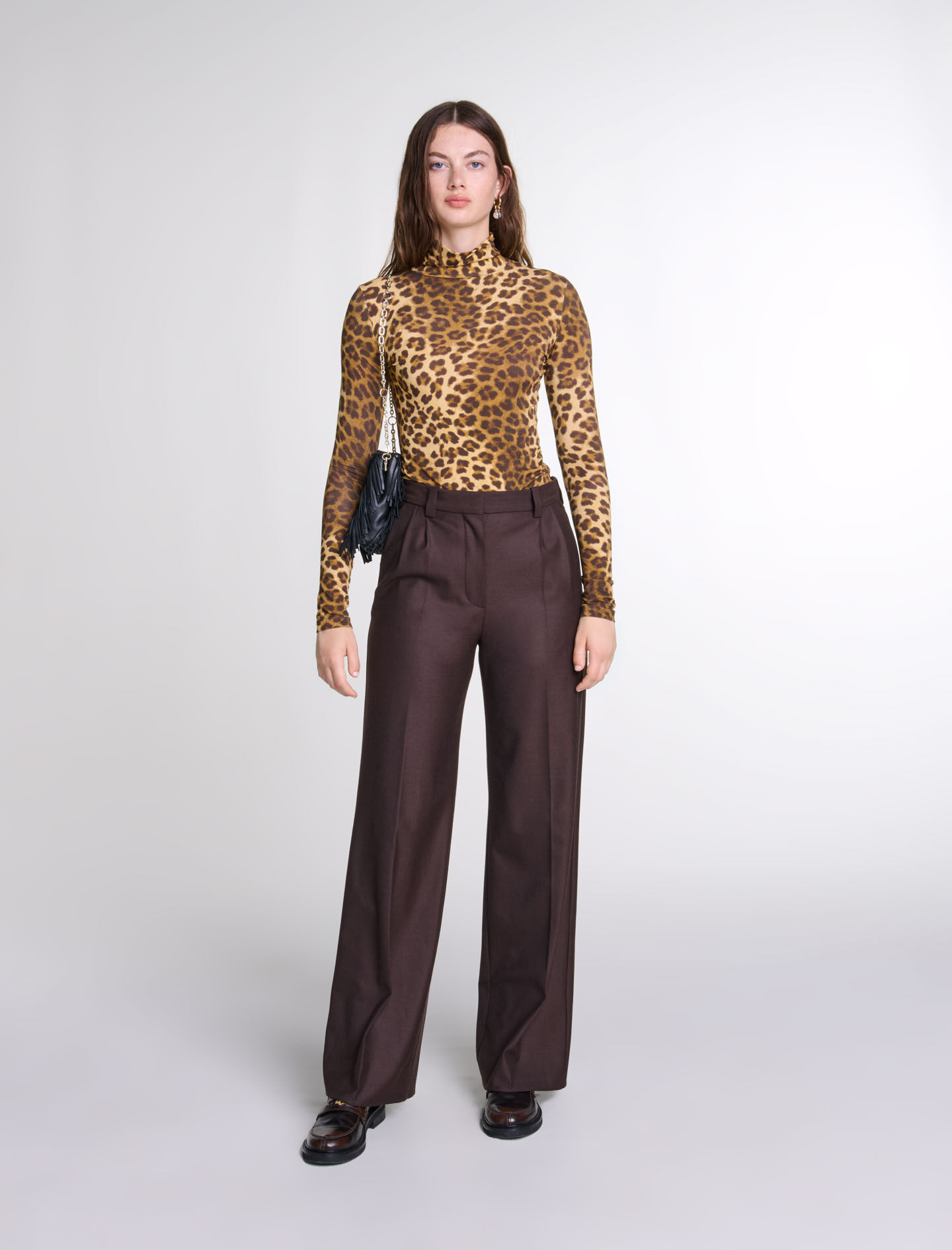 Leopard-print jumper