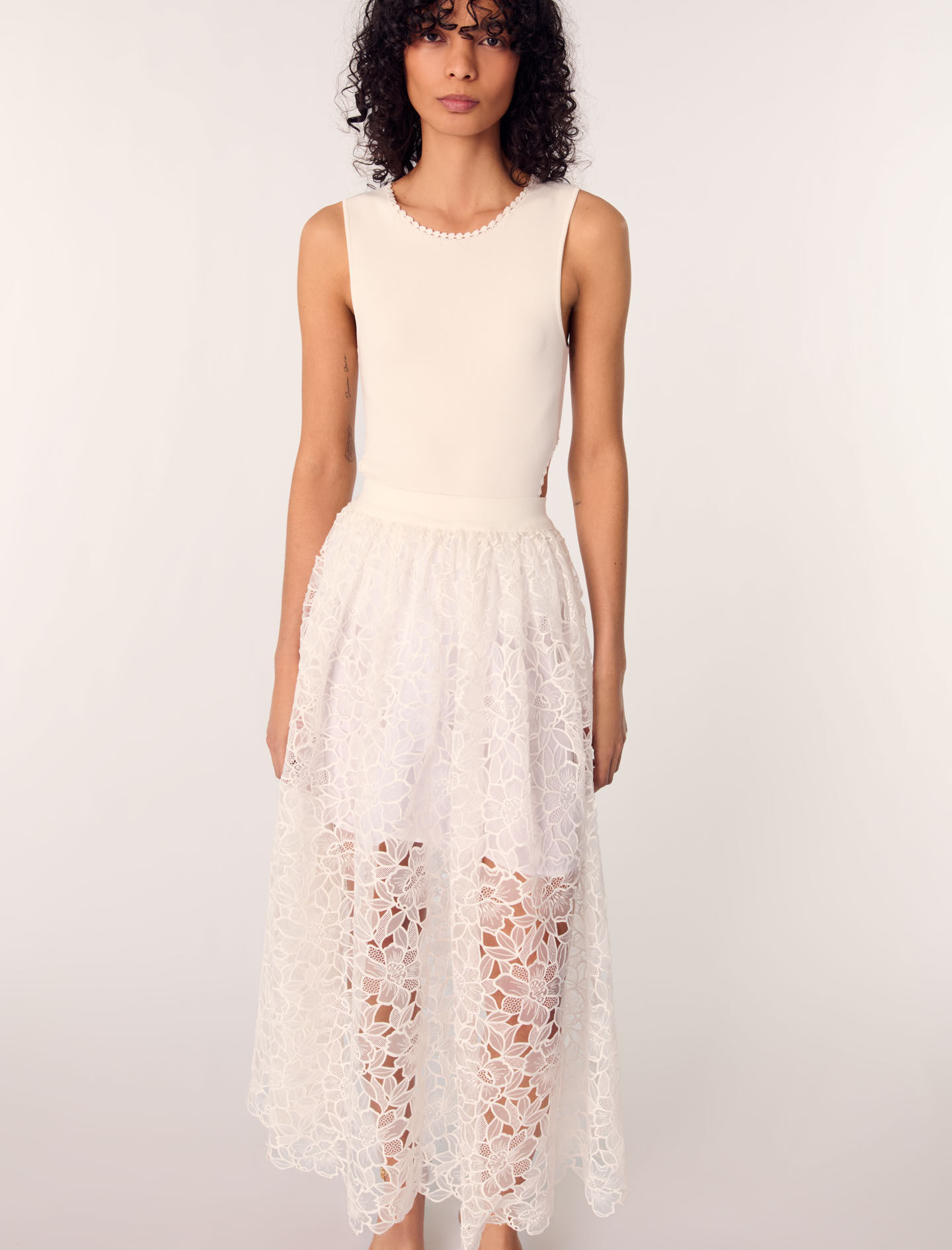 Backless jewellery neck bodysuit