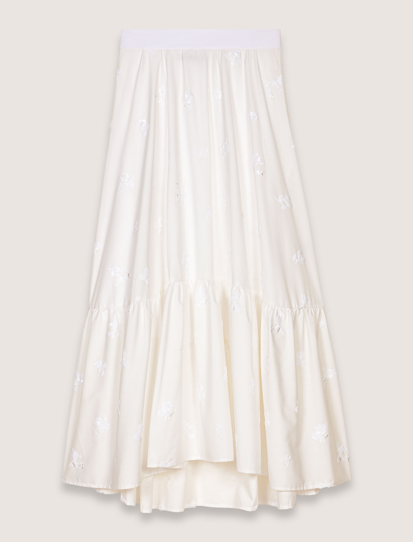 Long embroidered skirt