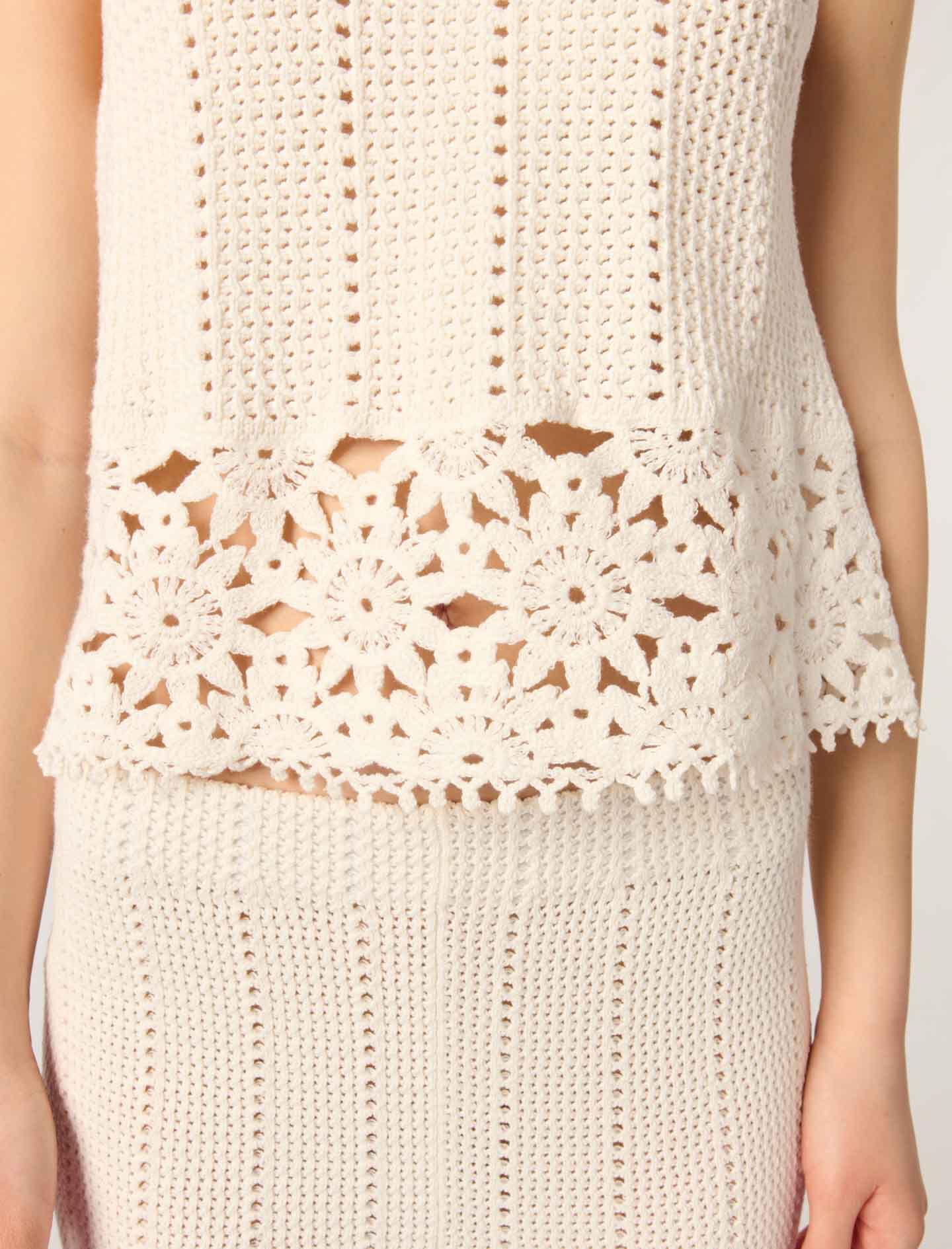Crochet vest top
