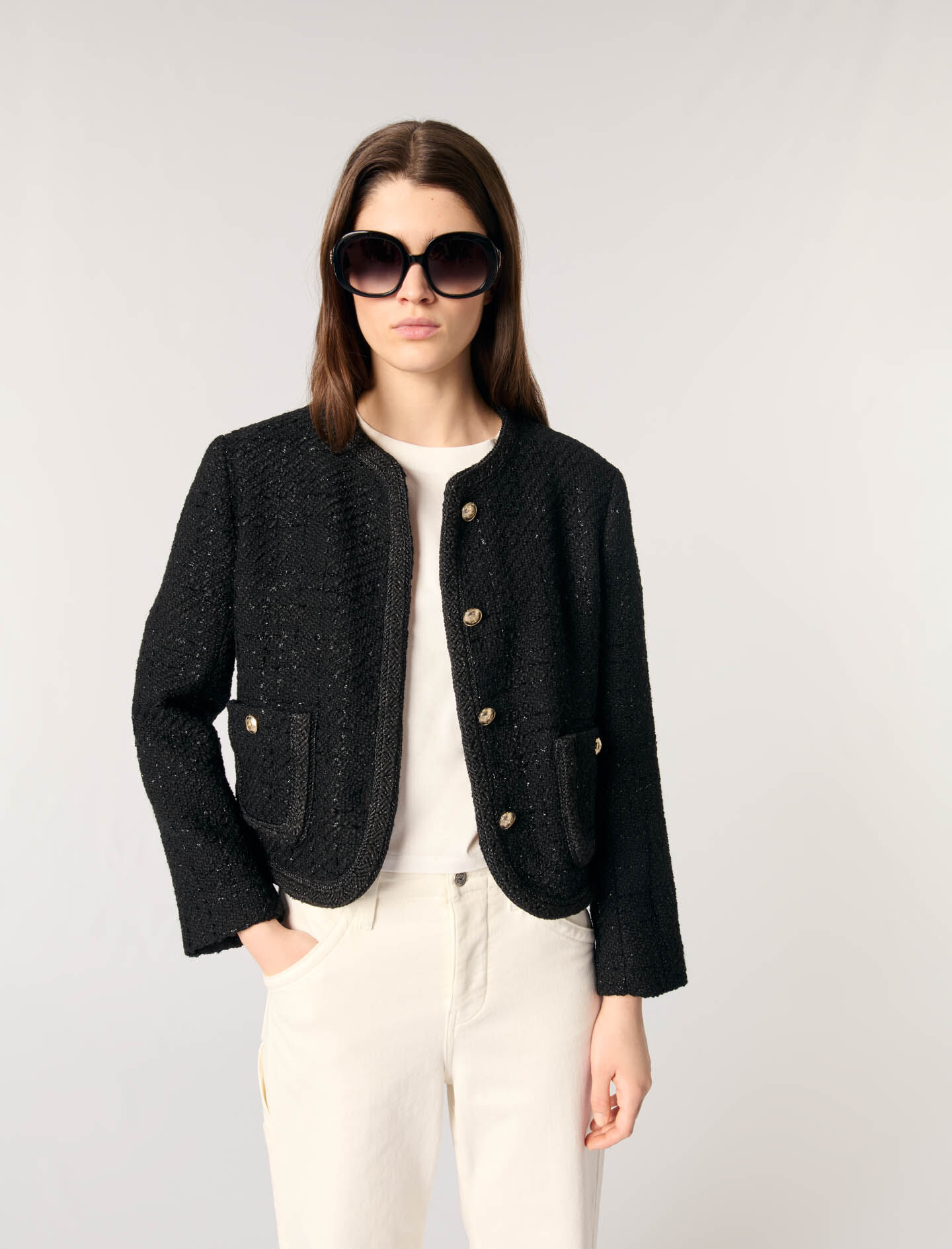 Short tweed jacket