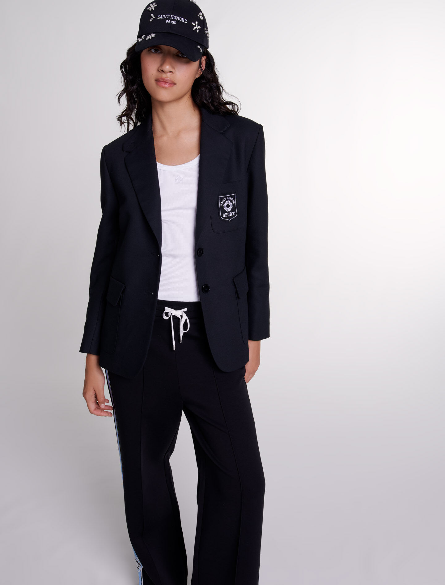 Embroidered suit jacket