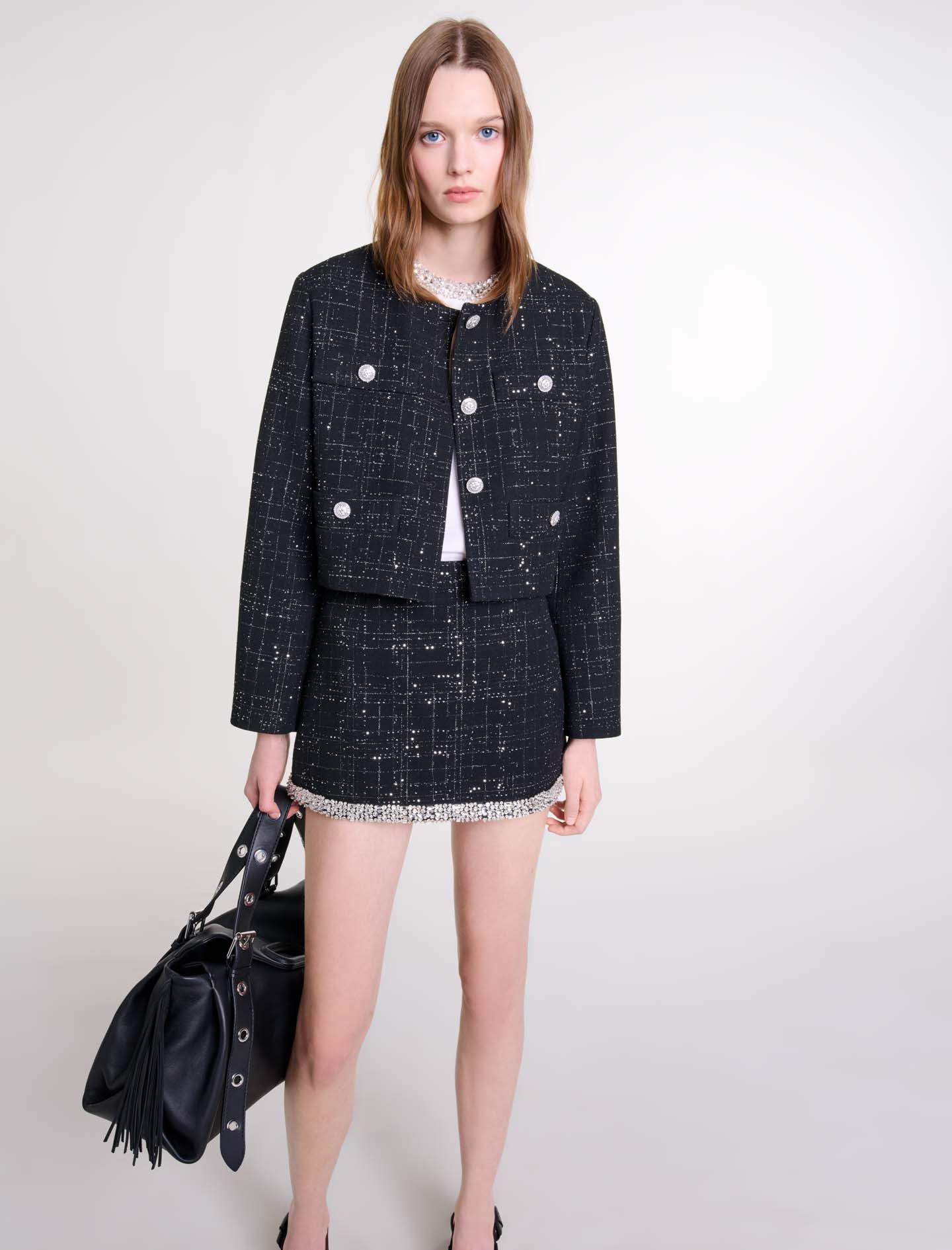 Short tweed jacket